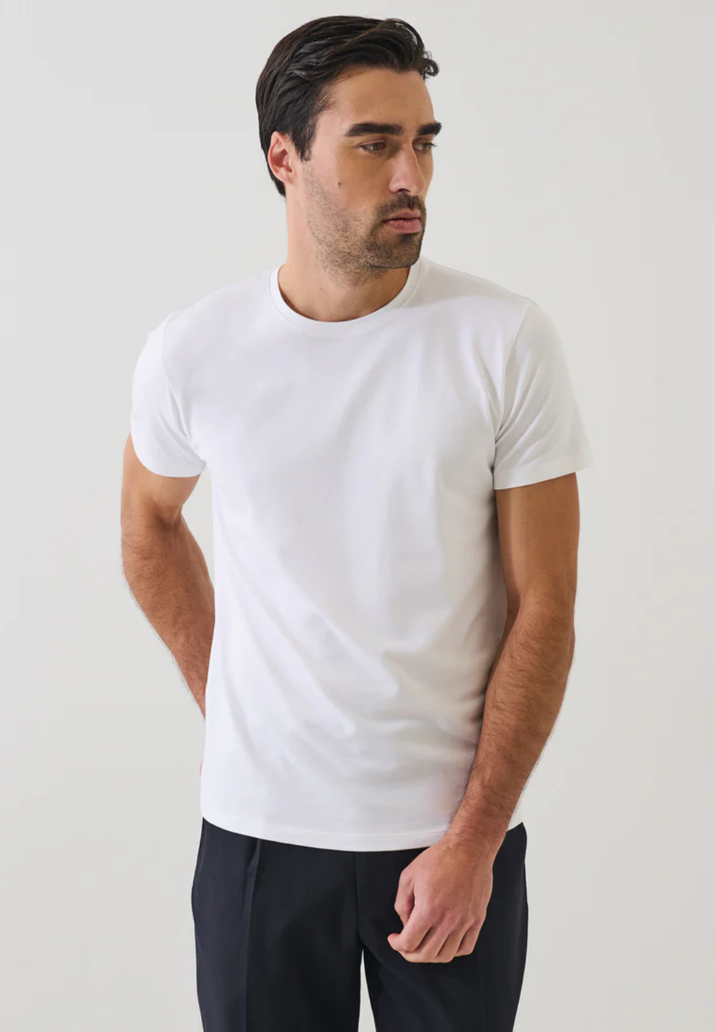 Iconic Pima cotton T-shirt-S-WHITE-PATRICK ASSARAF-Levy's Clothier