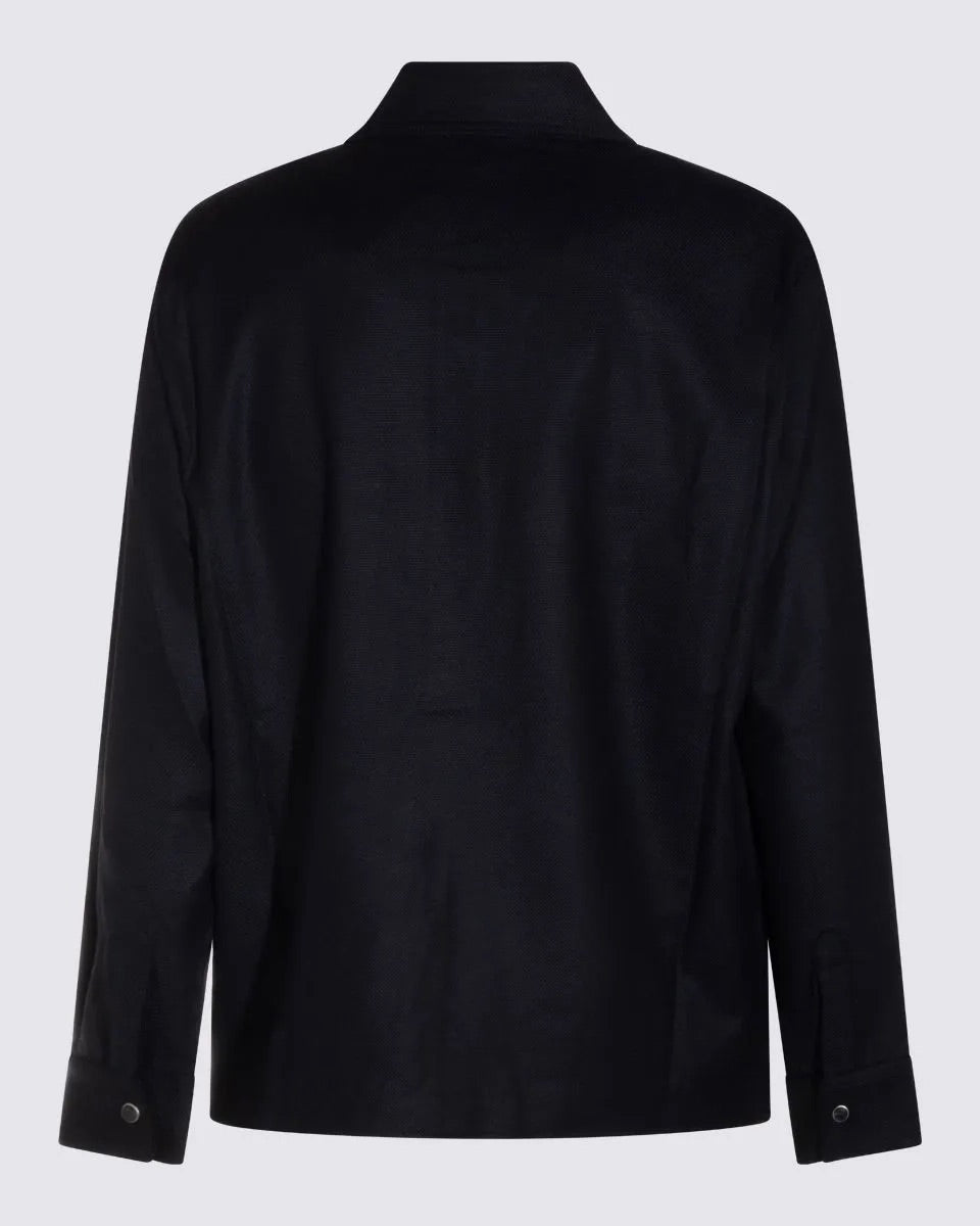 NEXT Pocket Overshirt Jacket-50-04BLK-MARCO PESCAROLO-Levy's Clothier