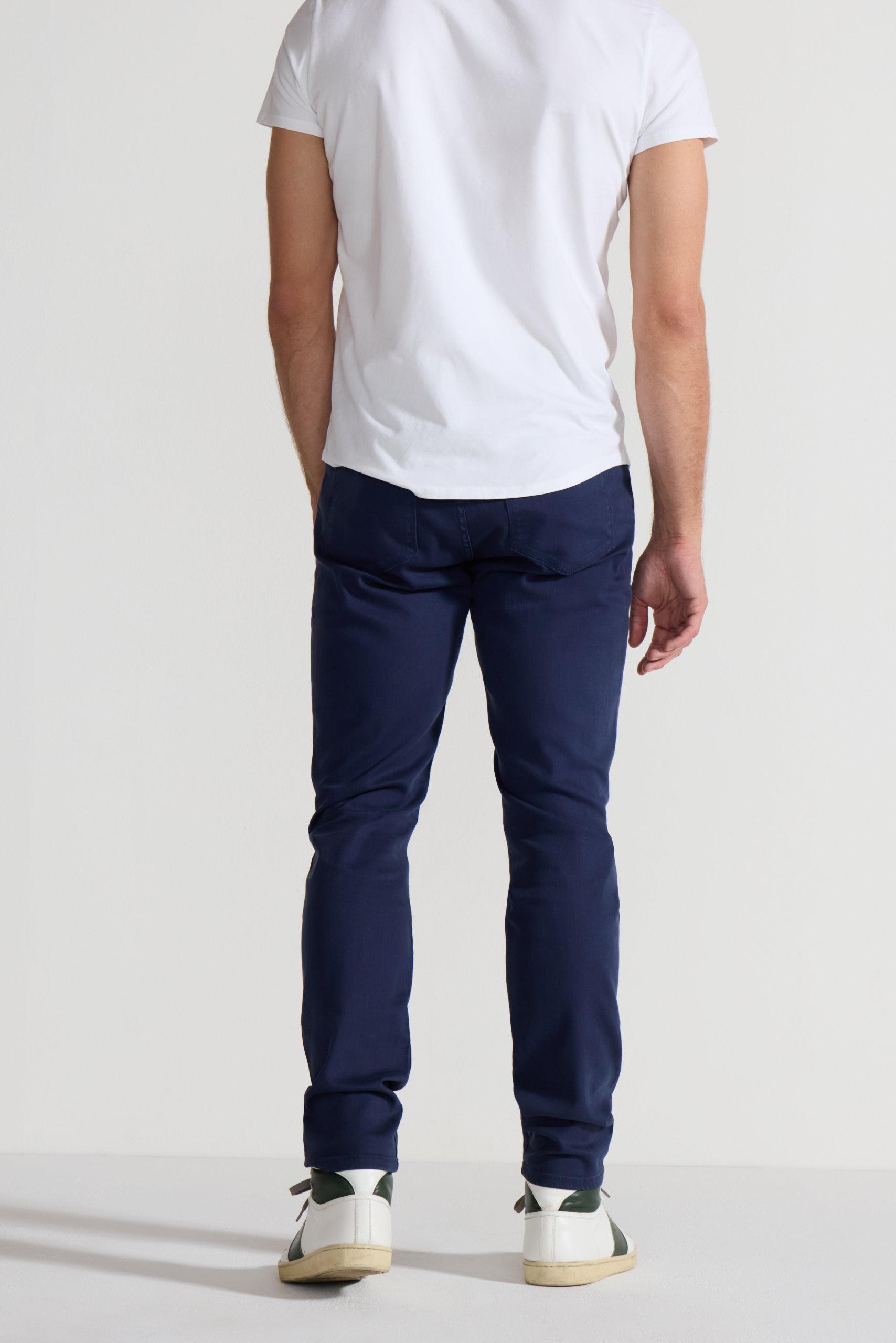 Slim Fit Stretch Twill Pant – Light Grey-Light Grey-28-MONFRÈRE-Levy's Clothier