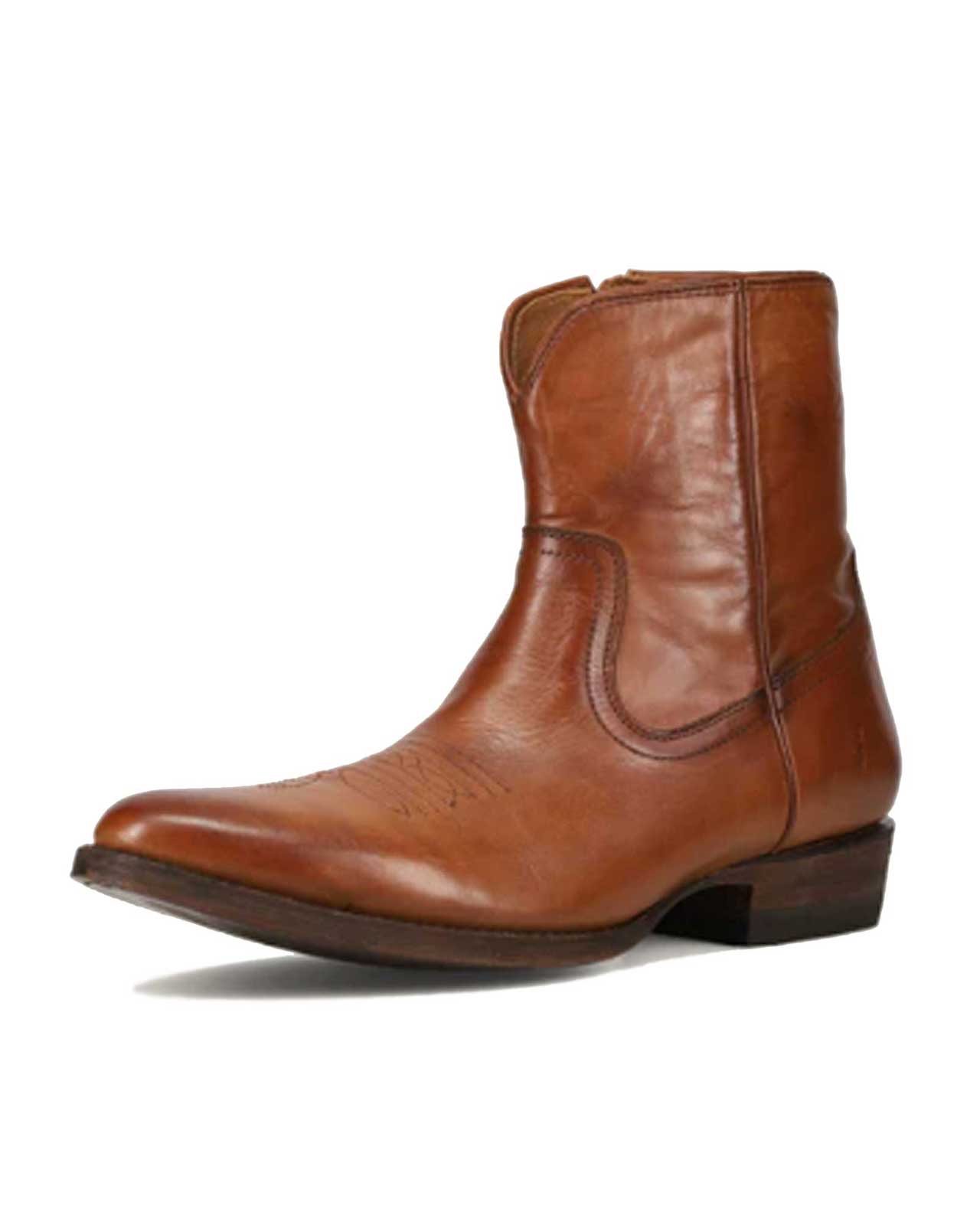 Austin Inside Zip Boot-7 M-Cognac-Frye Boot-Levy's Clothier