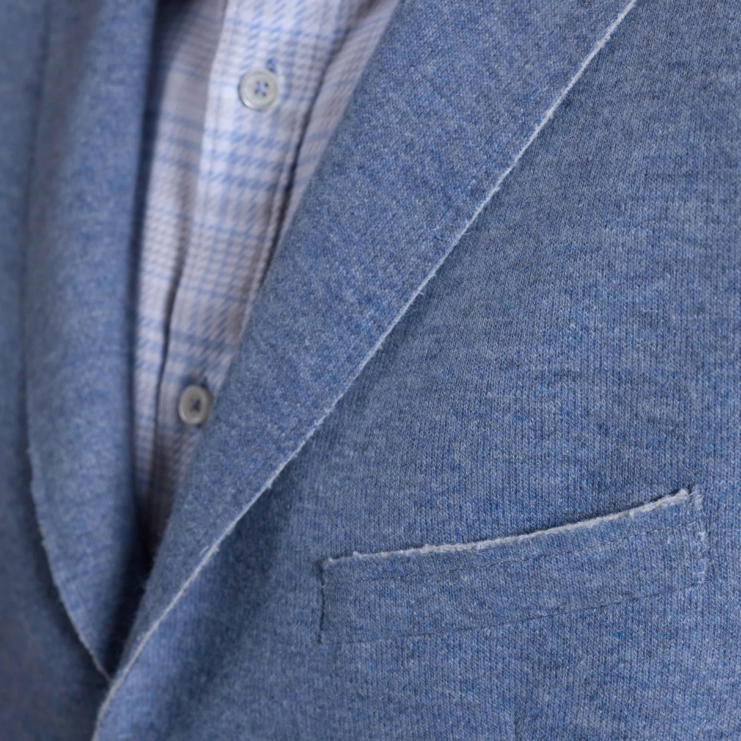 Laser Cut Heather Two-Button Blazer