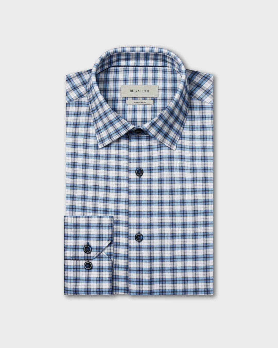 James Plaid Shirt in Marine Blue