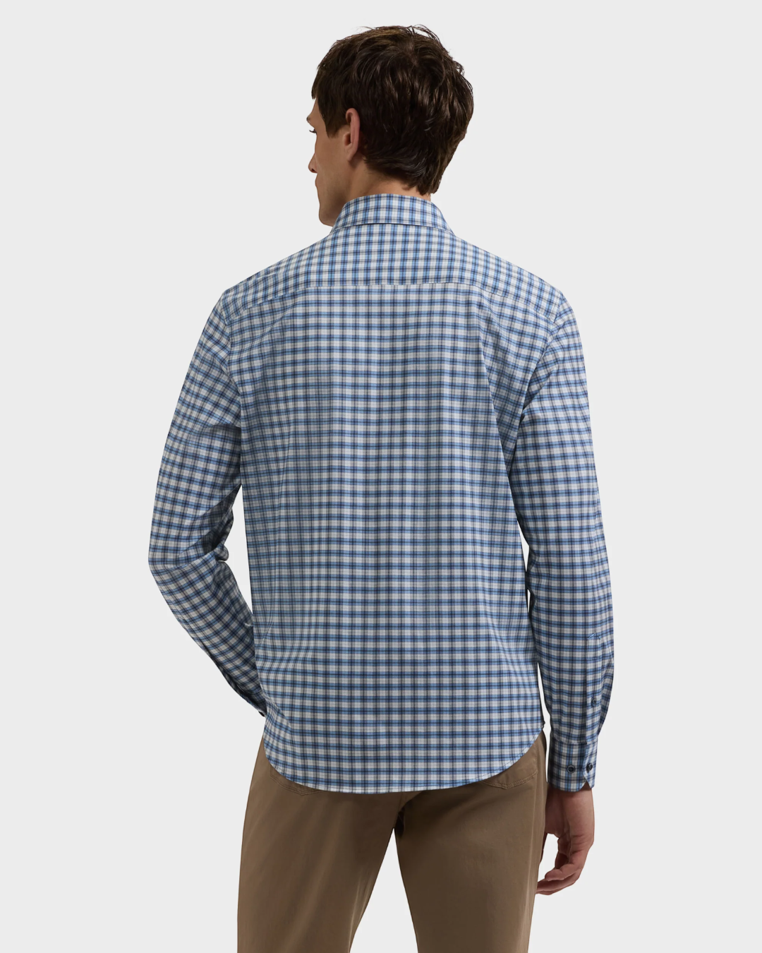 James Plaid Shirt in Marine Blue