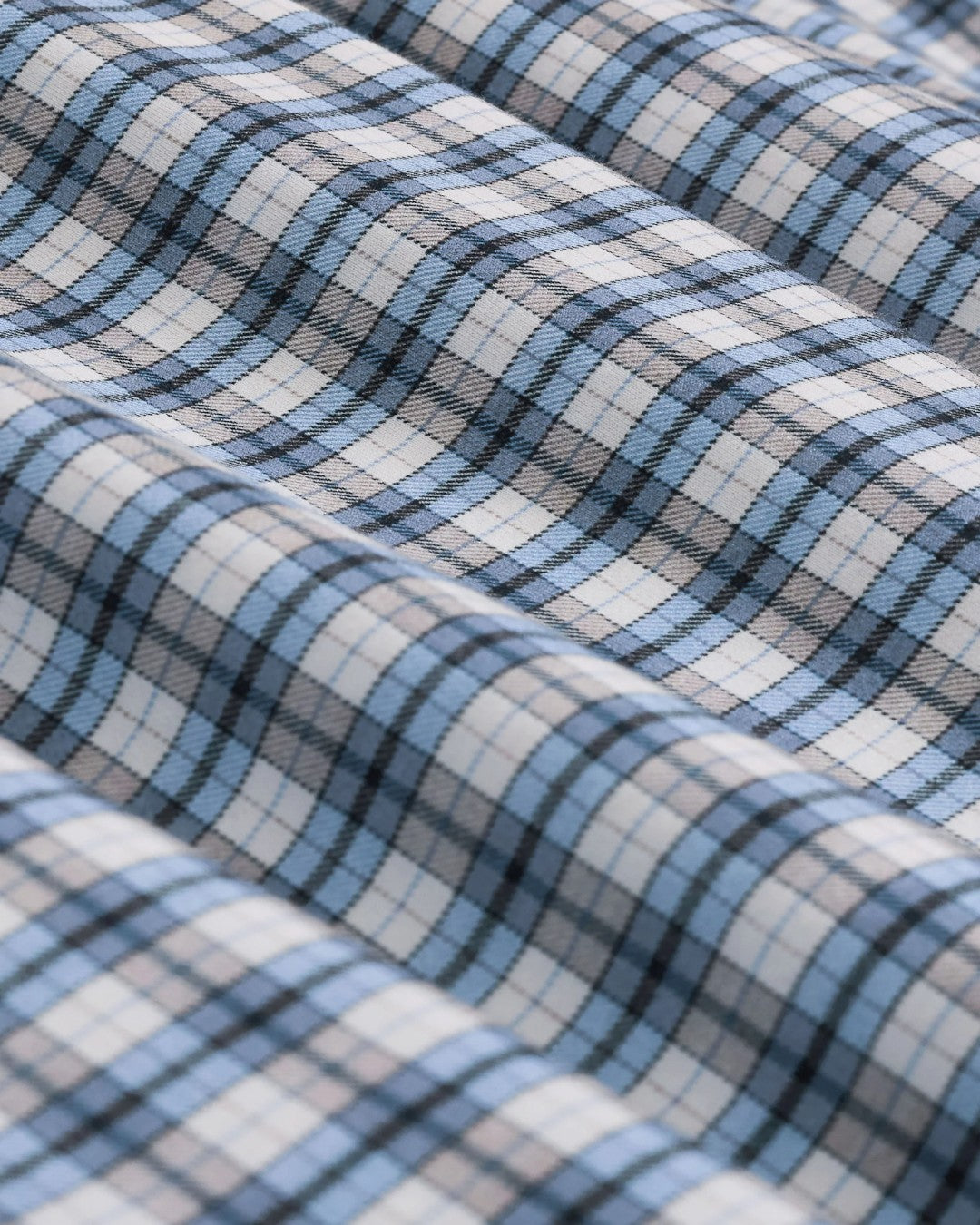 James Plaid Shirt in Marine Blue
