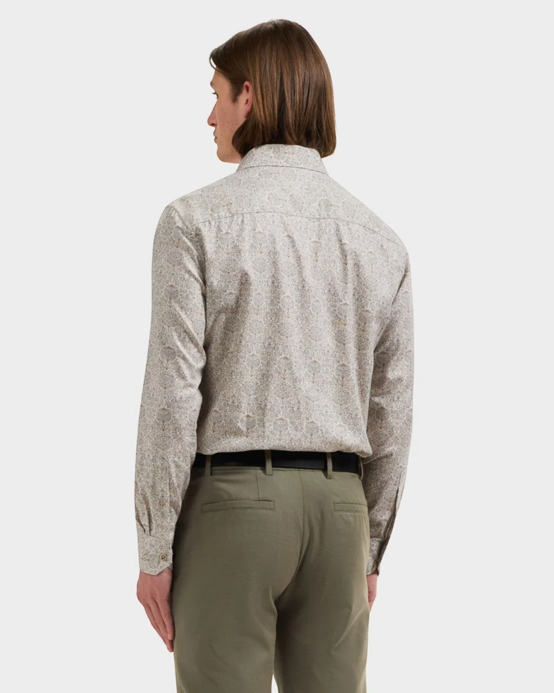 Axel Damask Floral Shirt in Ginger-M-GINGER-BUGATCHI-Levy's Clothier