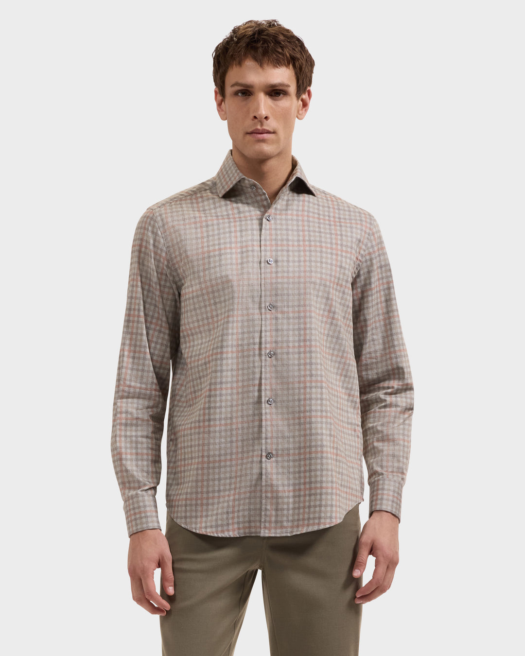 Alvin Check Shirt in Olive