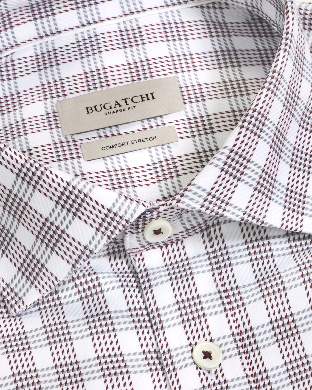 Axel Shepherd Check Shirt in Burgundy