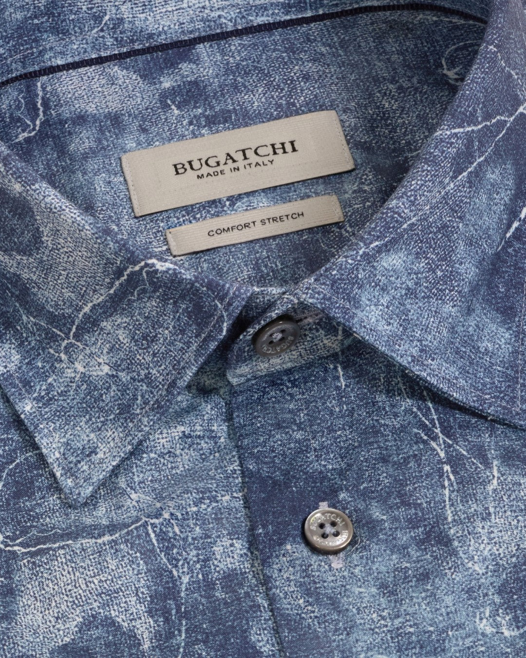 Bugatchi Julian Abstract Shirt - Ice-S-ICE-BUGATCHI-Levy's Clothier