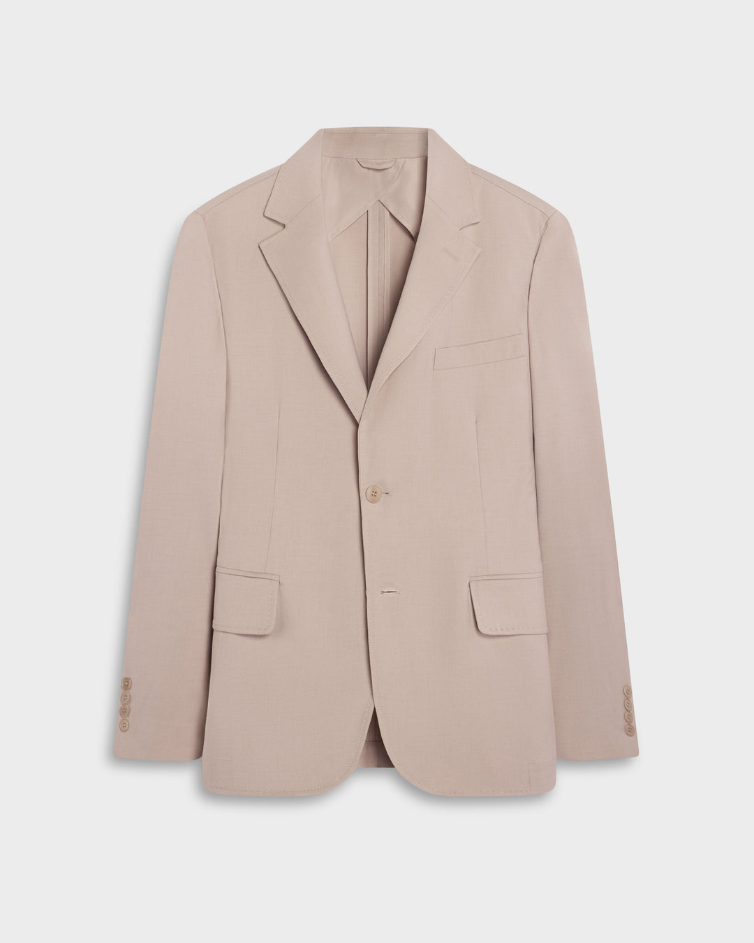 AeroTech Solid Blazer in Oatmeal