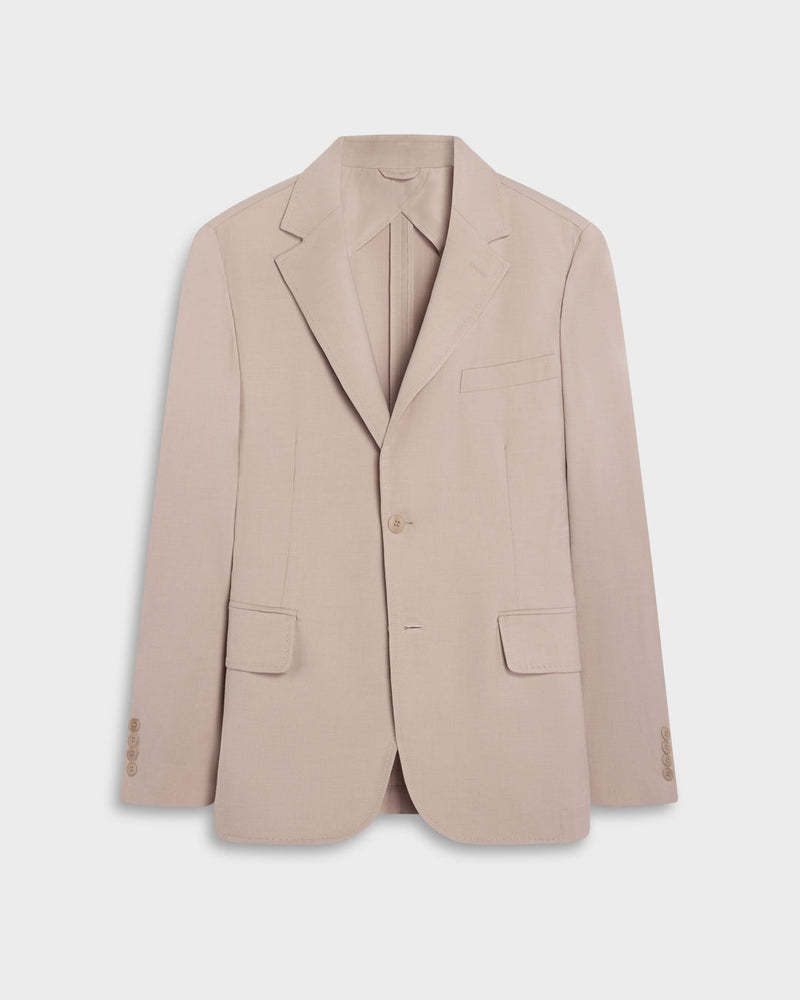 AeroTech Solid Blazer in Oatmeal-40-OATMEAL-BUGATCHI-Levy's Clothier