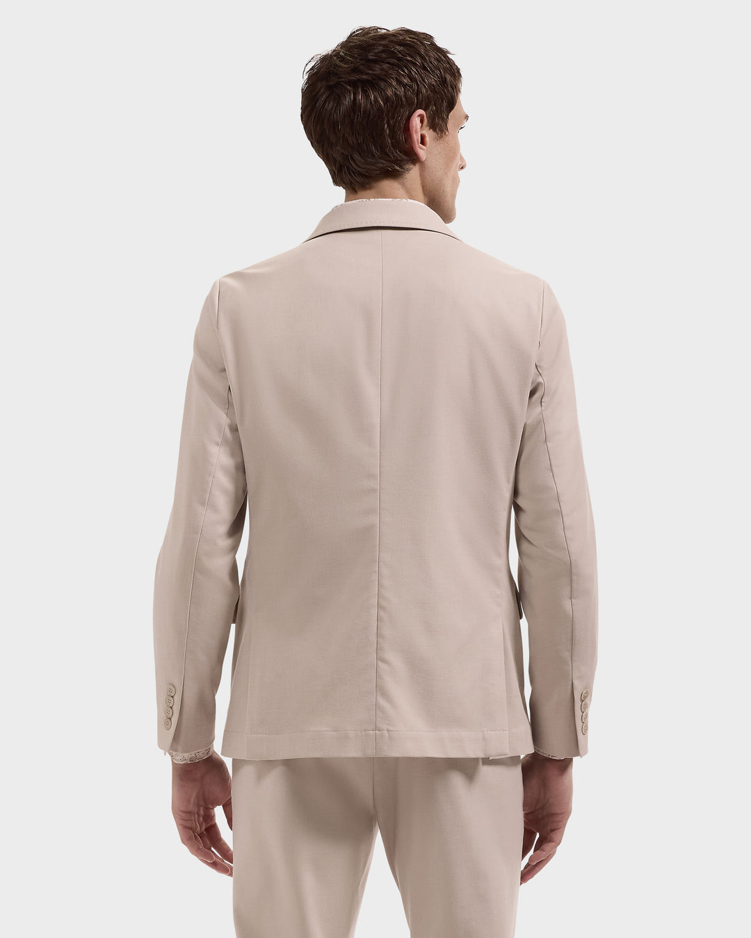 AeroTech Solid Blazer in Oatmeal