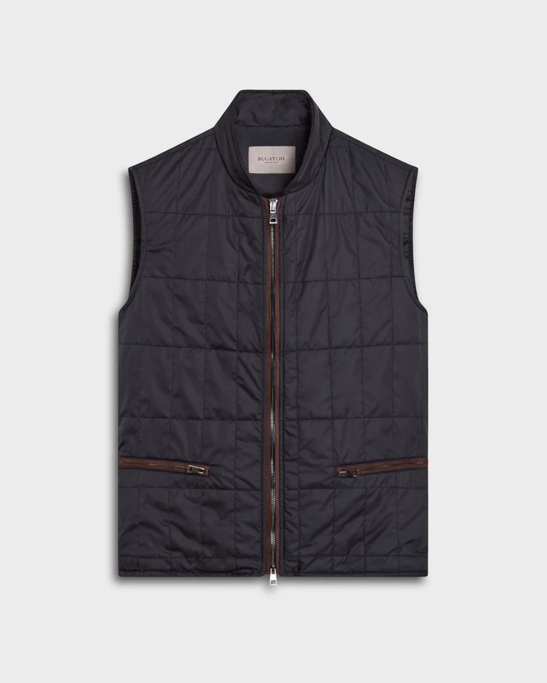 Quilted Nylon Vest in Navy-M-NAVY-BUGATCHI-Levy's Clothier