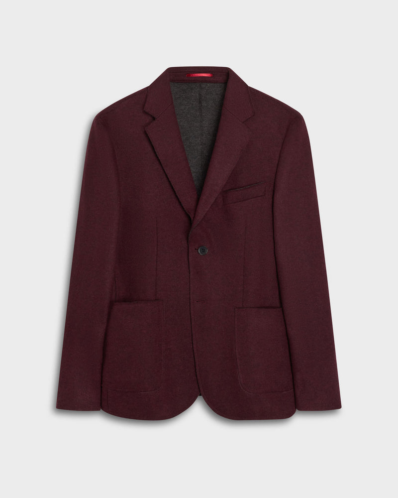 Solid Wool Blazer-38-BURGUNDY-BUGATCHI-Levy's Clothier