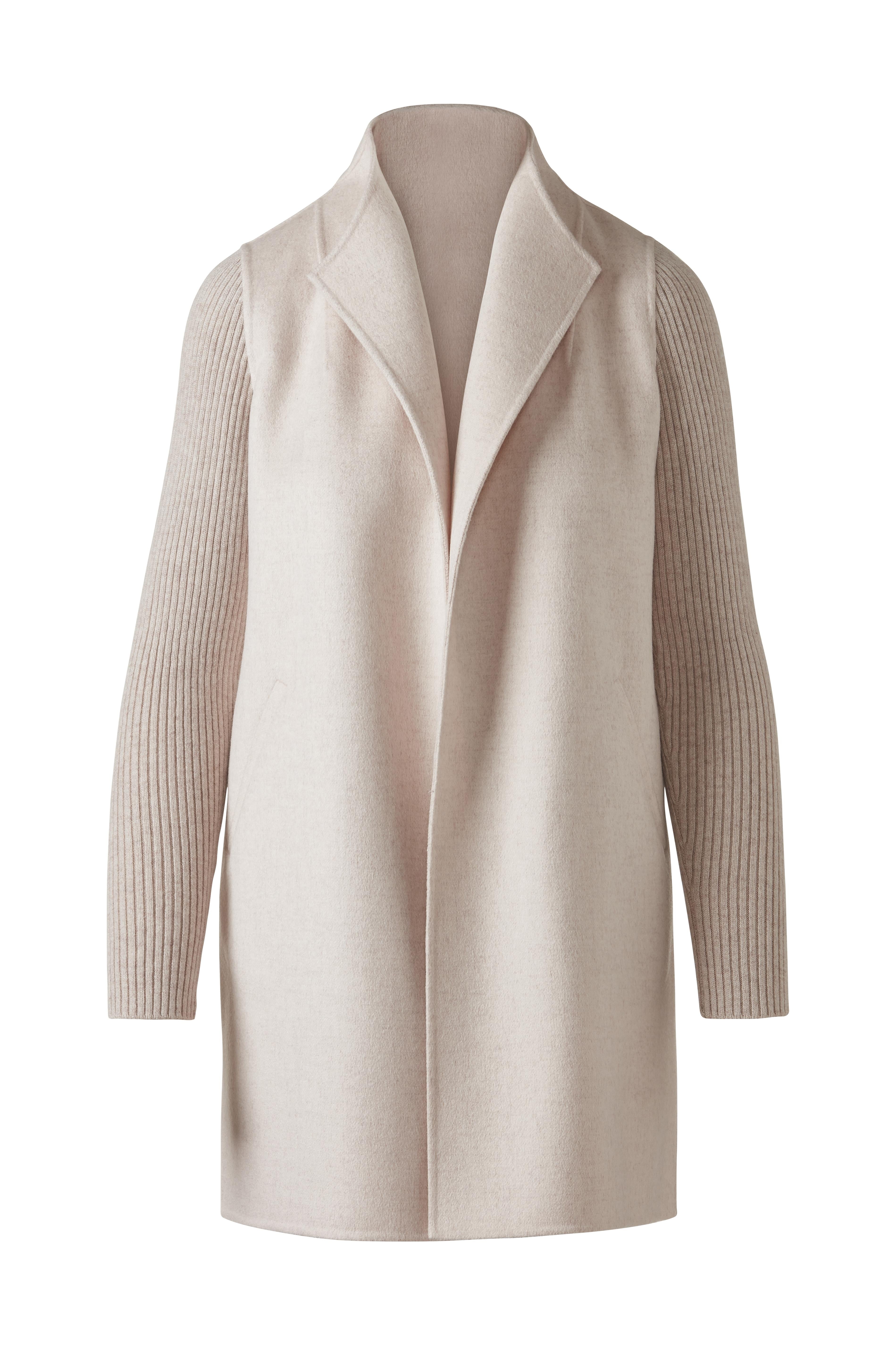 RIB SLEEVE COAT