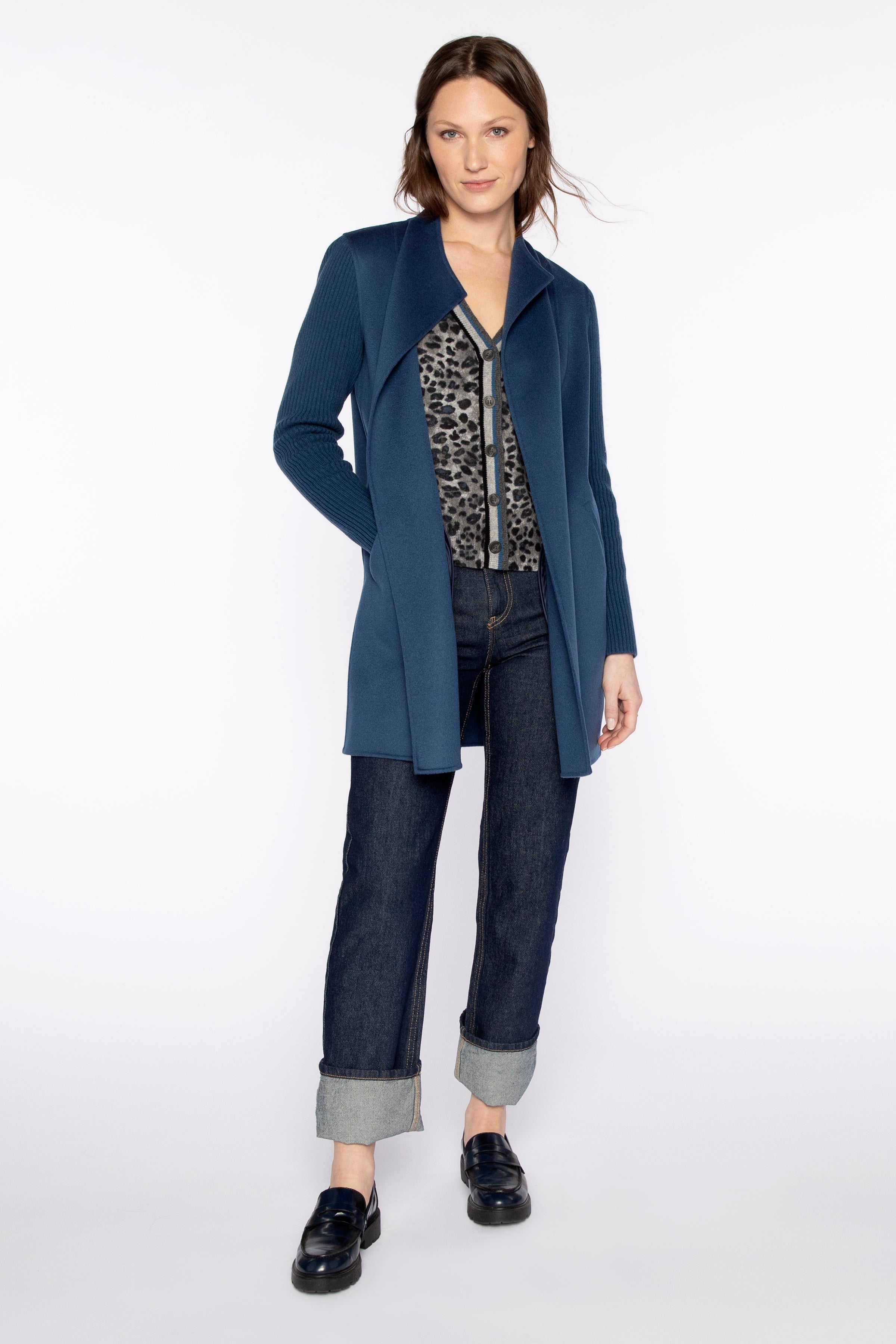 RIB SLEEVE COAT