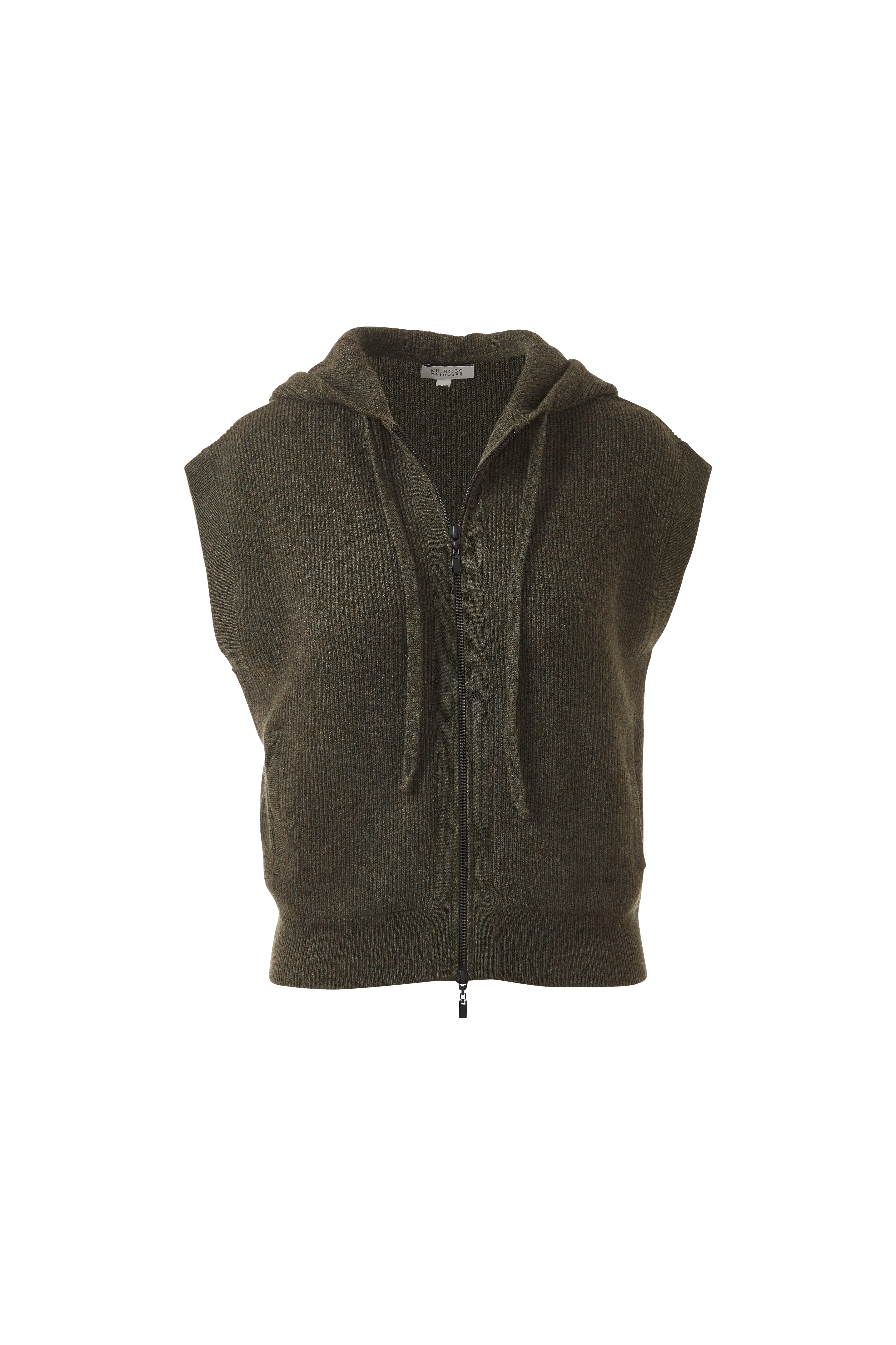 Kinross Cashmere - S/L Rib Zip Hoodie | Levy's Nashville