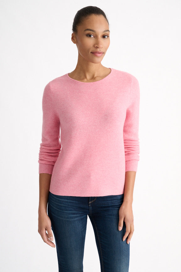 TEXTURED CREW SWEATER