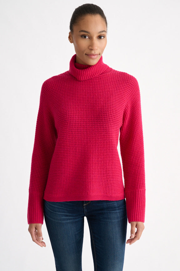 COZY TEXTURED TURTLE NECK SWEATER
