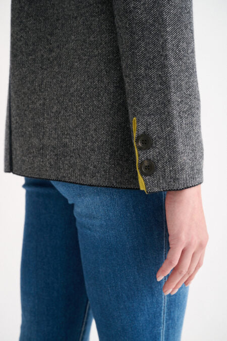 TWEED NOTCH COLLAR CARDIGAN