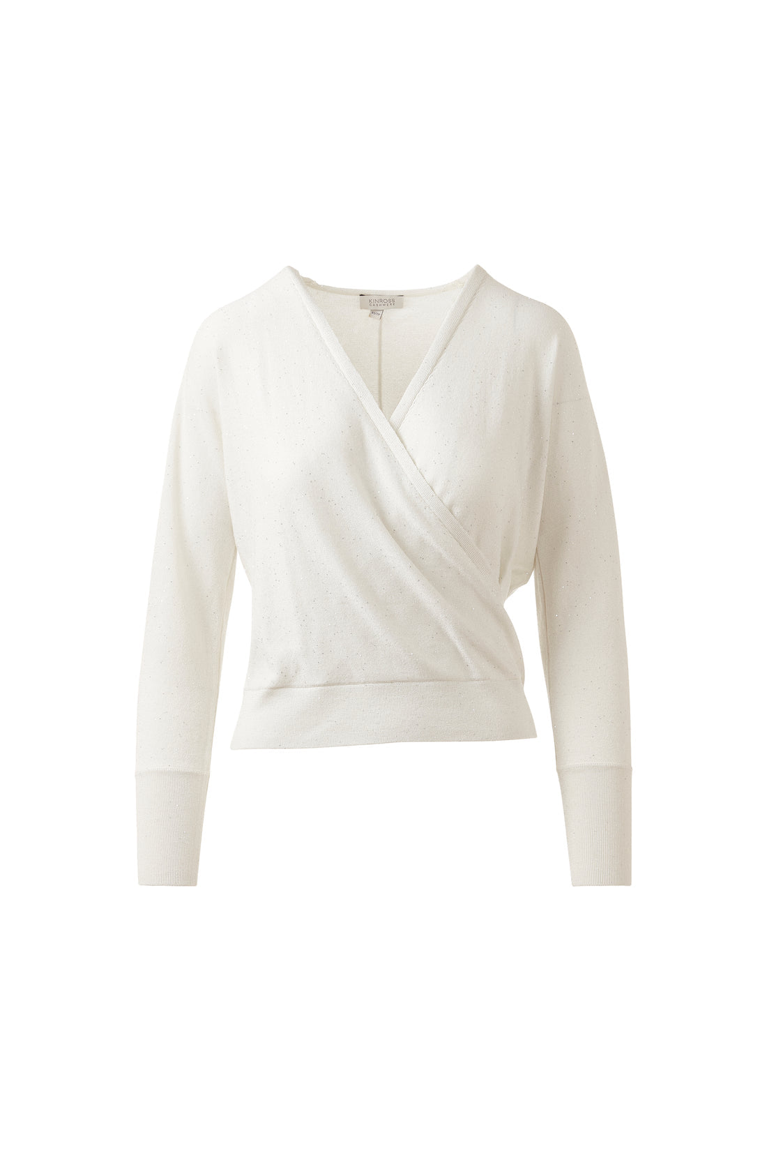 Sequin Surplice-XS-IVORY-KINROSS CASHMERE-Levy's Clothier