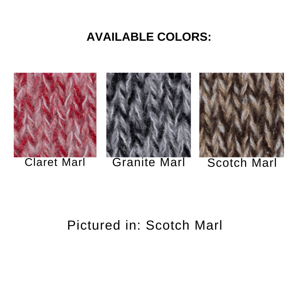 SEQUIN MARL EASY VEE SWEATER