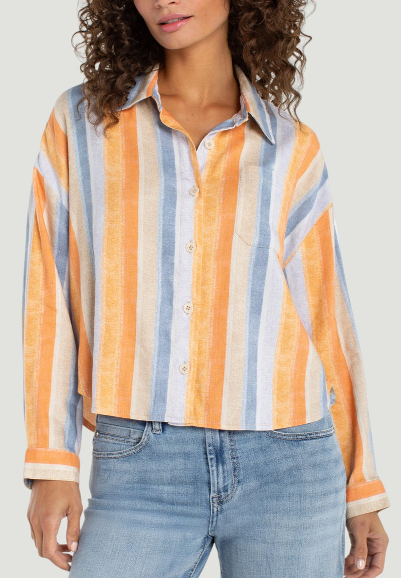 Long Sleeve Relaxed Button Down Shirt-XS-LIVERPOOL-Levy's Clothier