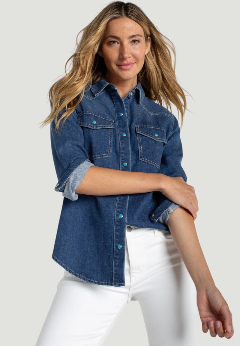 Western Slim Shirt - WIlder-XS-WILDER-LIVERPOOL-Levy's Clothier