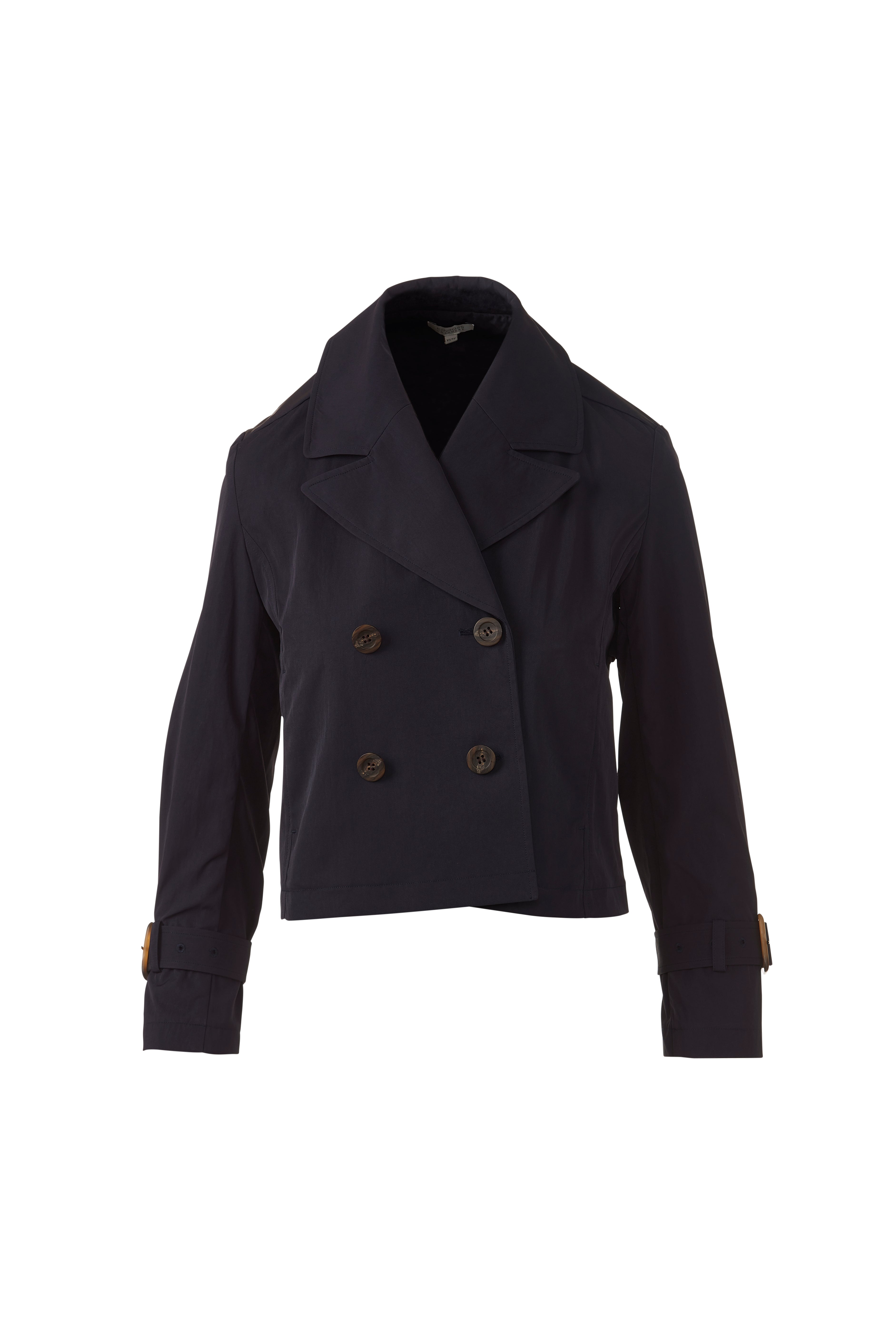 LIGHTWEIGHT CROP TRENCH-CLOUD-XS-Kinross Cashmere-Levy's Clothier
