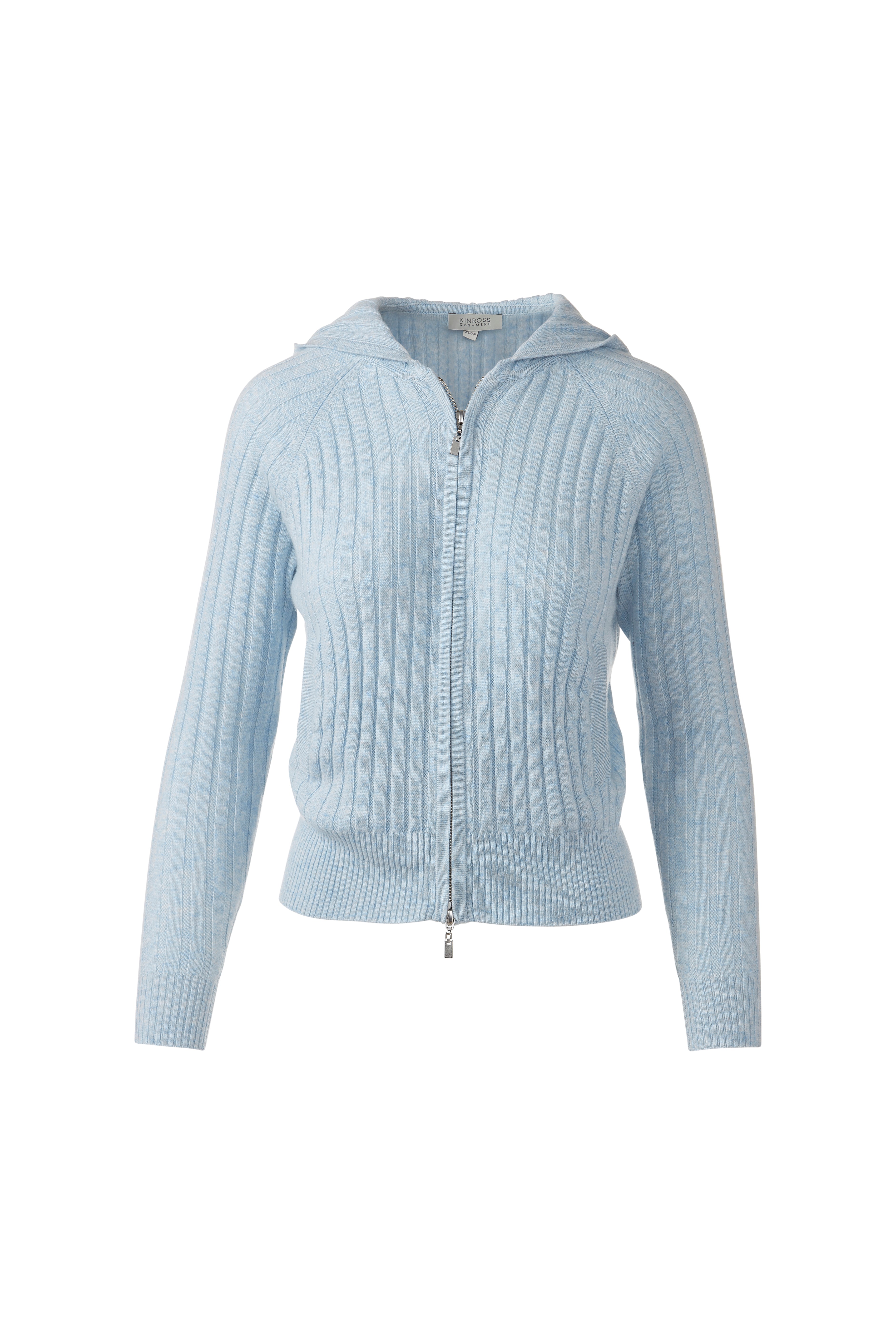 RAGLAN RIB ZIP HOODIE-DOVE-XS-Kinross Cashmere-Levy's Clothier