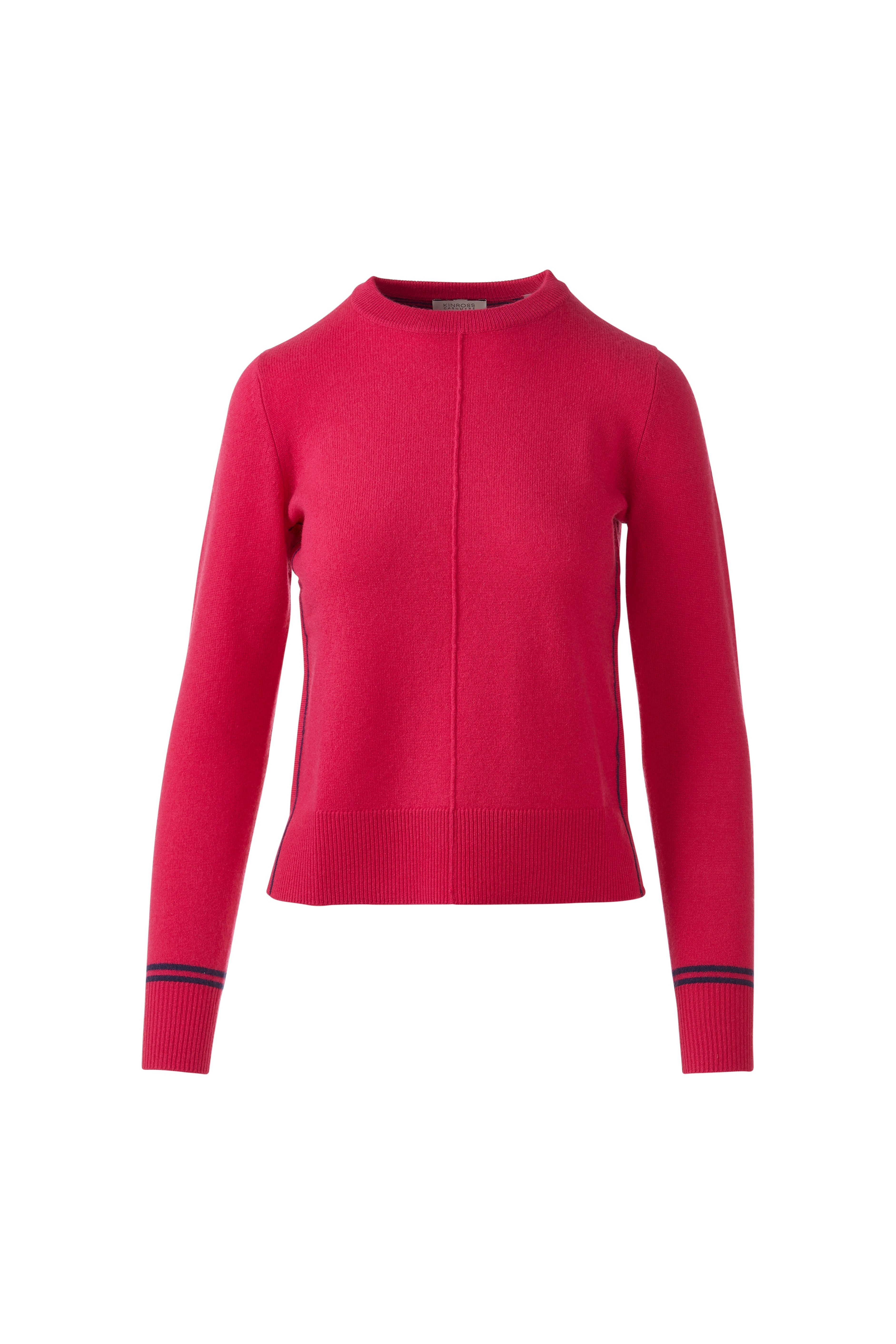 POP TRIM CREW-DAHLIA-XS-Kinross Cashmere-Levy's Clothier