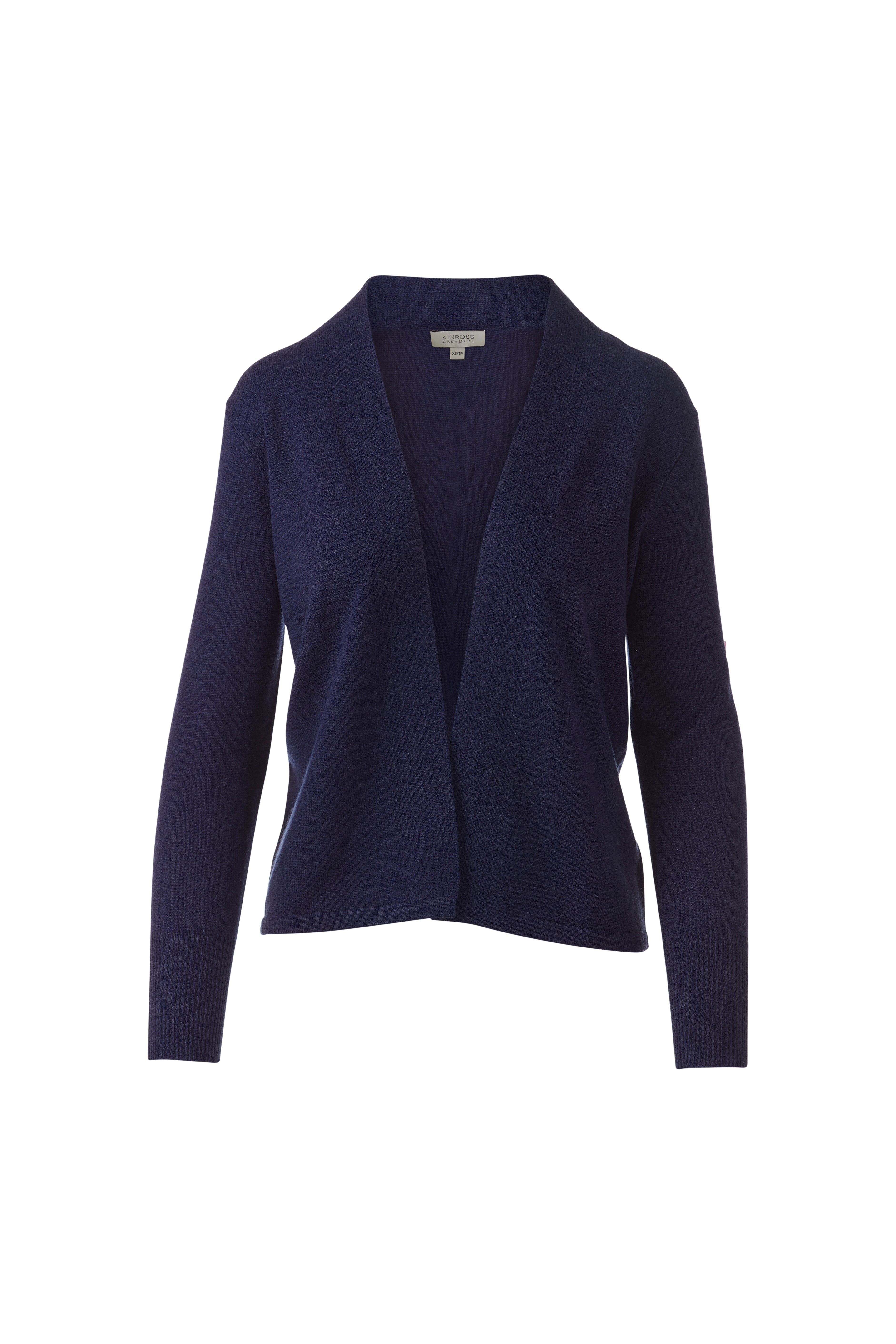 EASY OPEN CARDIGAN-NAVY-XS-Kinross Cashmere-Levy's Clothier