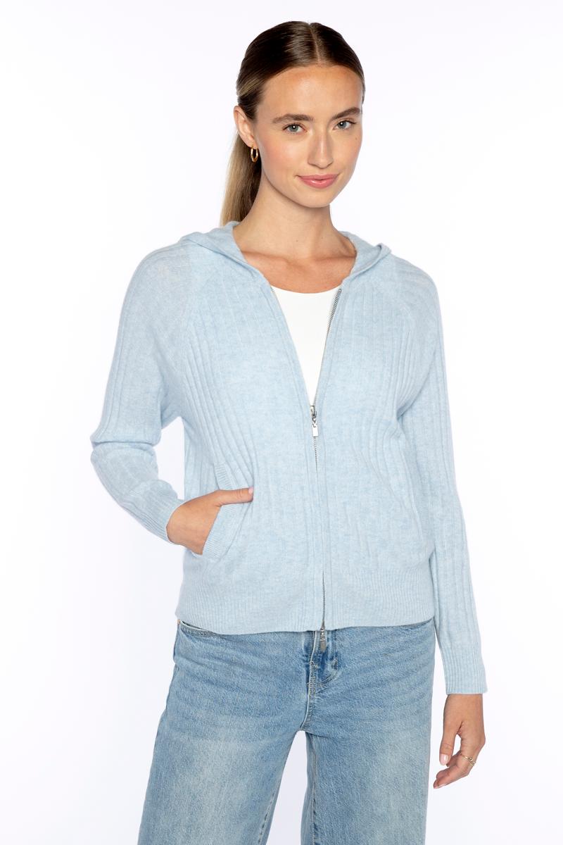 RAGLAN RIB ZIP HOODIE-DOVE-XS-Kinross Cashmere-Levy's Clothier