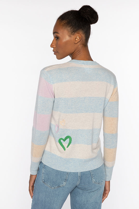 COLORBLOCK STRIPE CREW-SKYWAY_MULTI-XS-Kinross Cashmere-Levy's Clothier