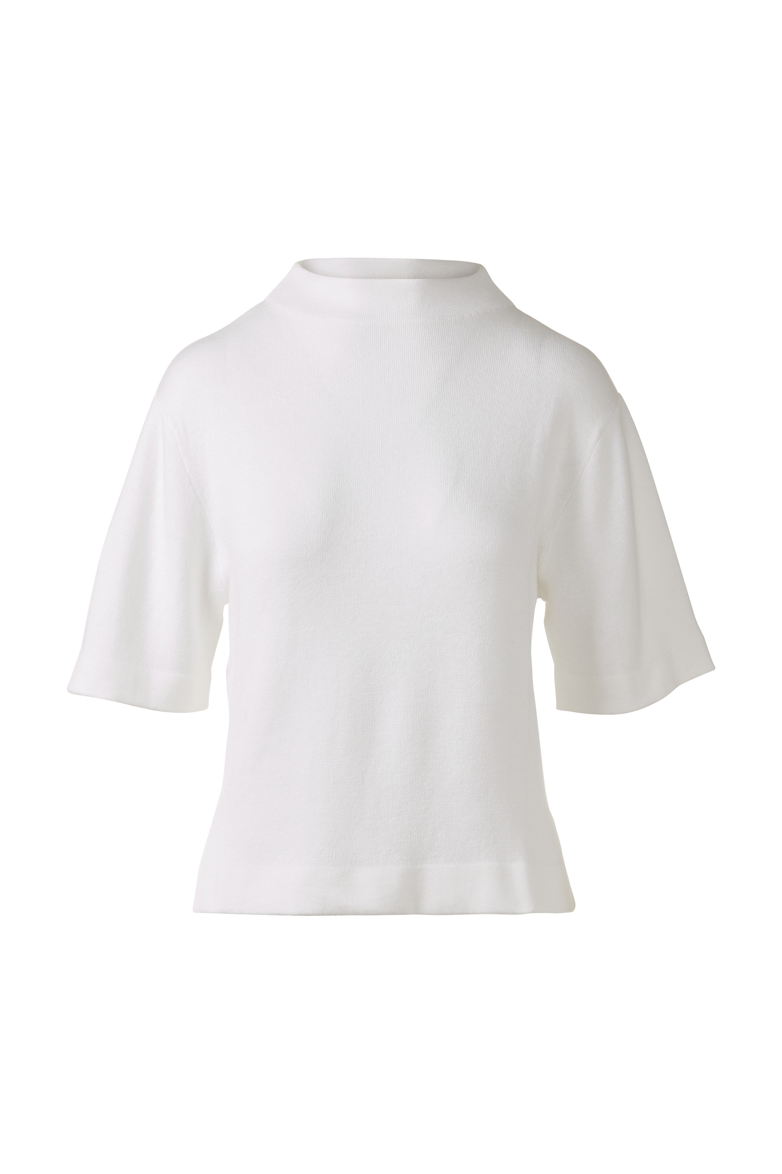 EASY LOW FUNNEL-WHITE-XS-Kinross Cashmere-Levy's Clothier