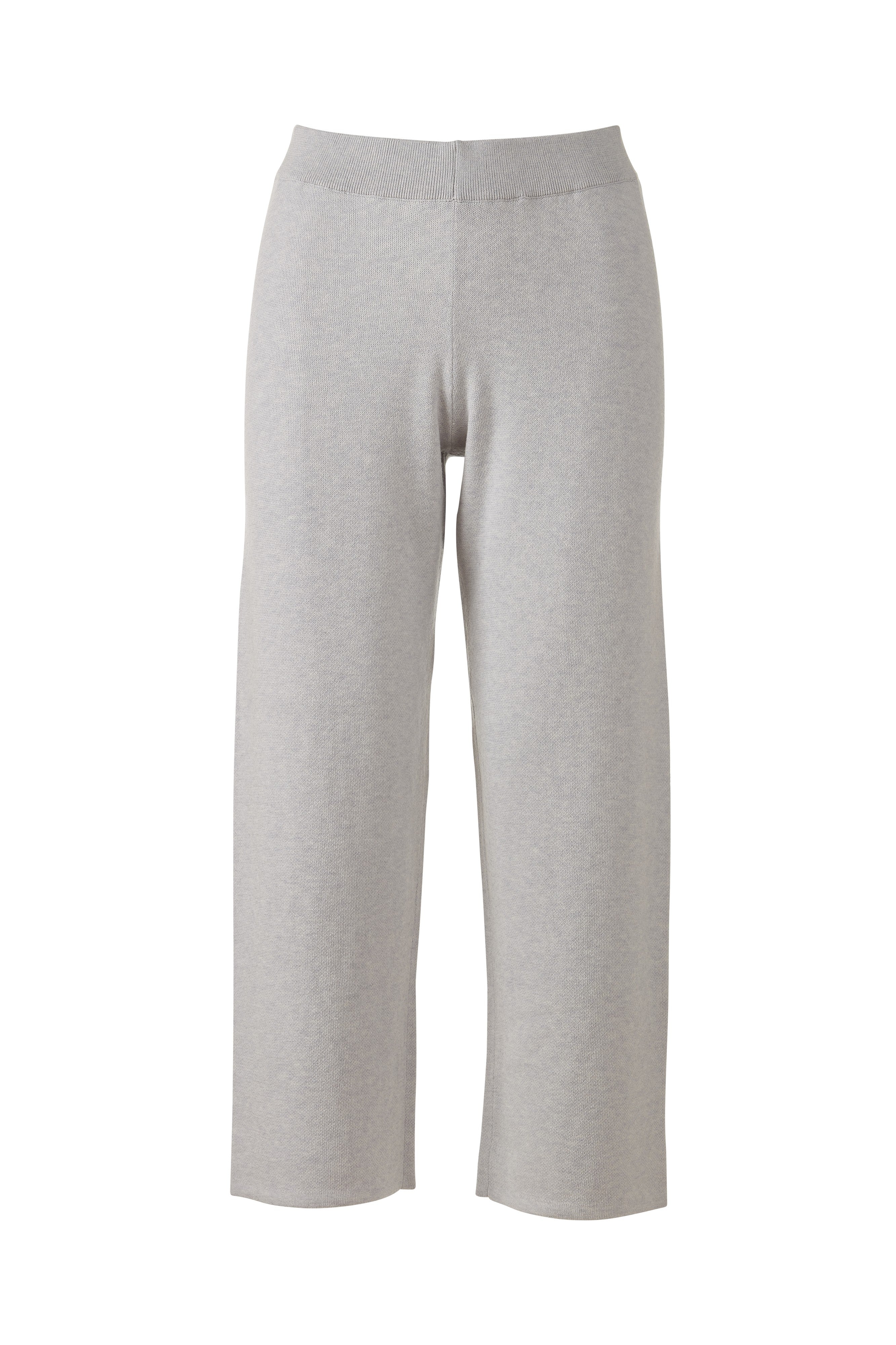 DOUBLEKNIT CROP PANT-GREYSTONE-XS-Kinross Cashmere-Levy's Clothier