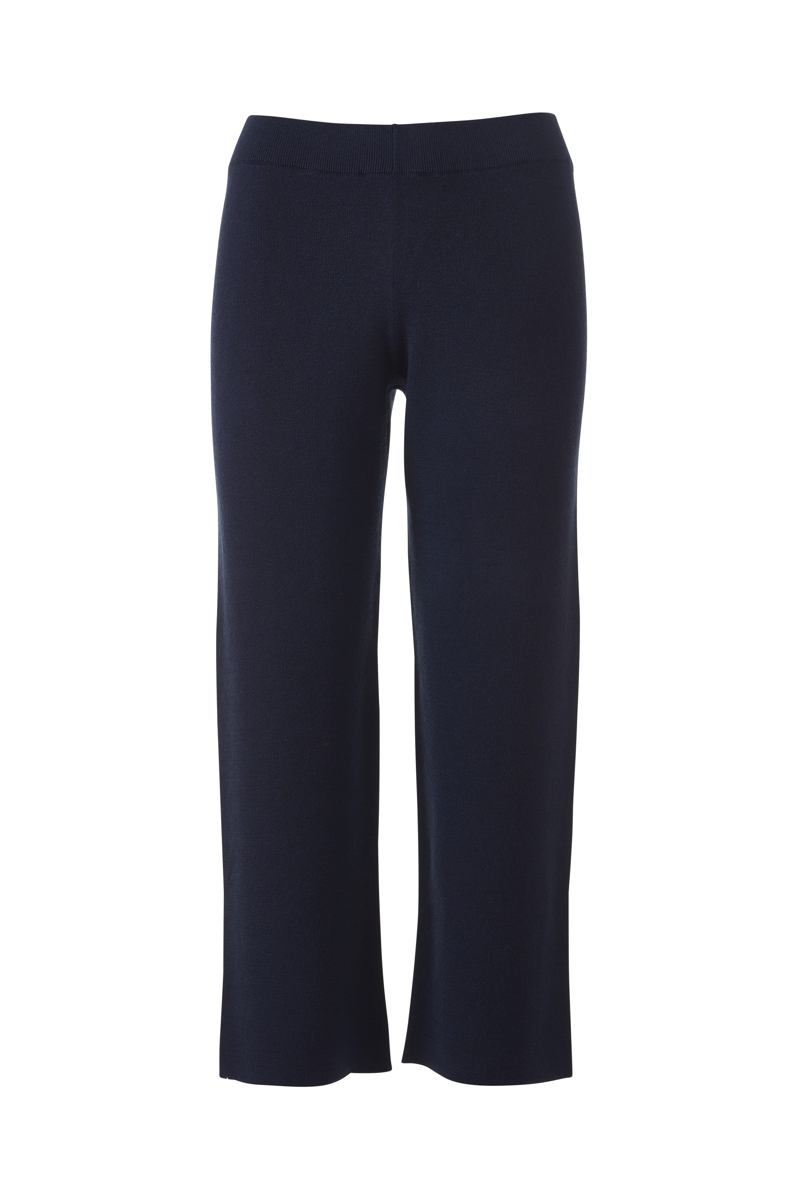 DOUBLEKNIT CROP PANT-NAVY-XS-Kinross Cashmere-Levy's Clothier