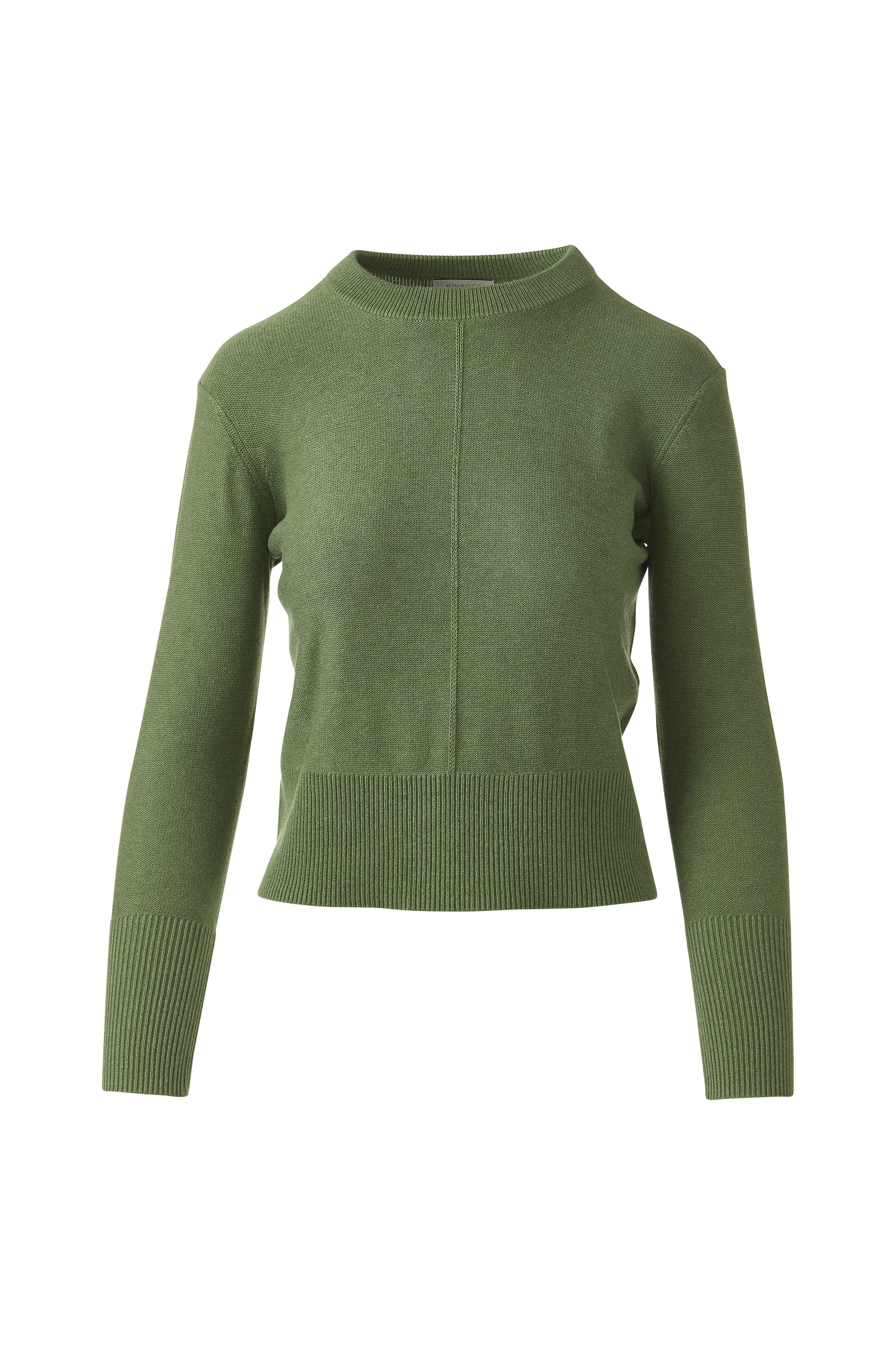 RIB TRIM CREW-VINE-XS-Kinross Cashmere-Levy's Clothier