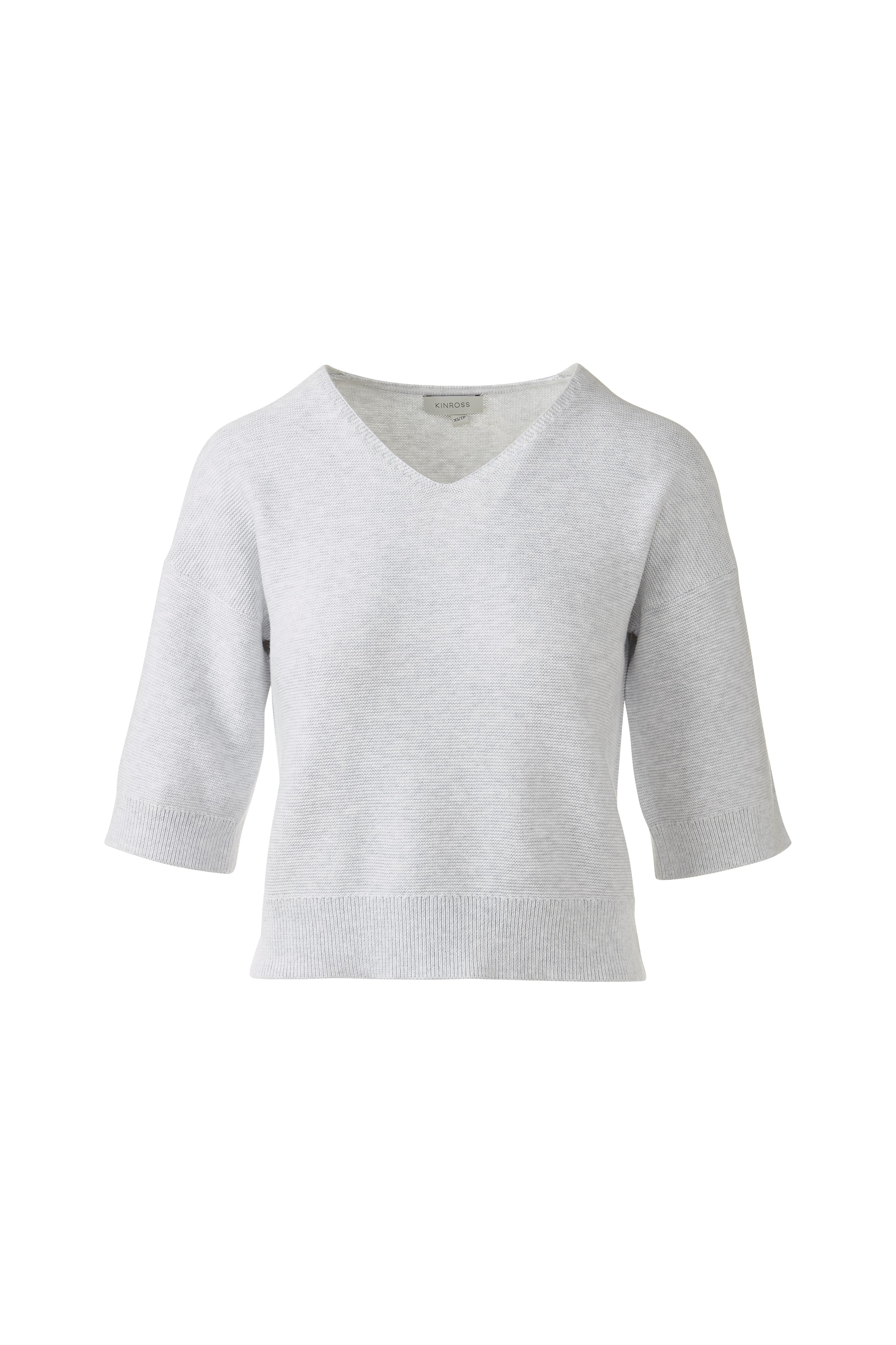 GARTER EASY VEE-DOVE-XS-Kinross Cashmere-Levy's Clothier