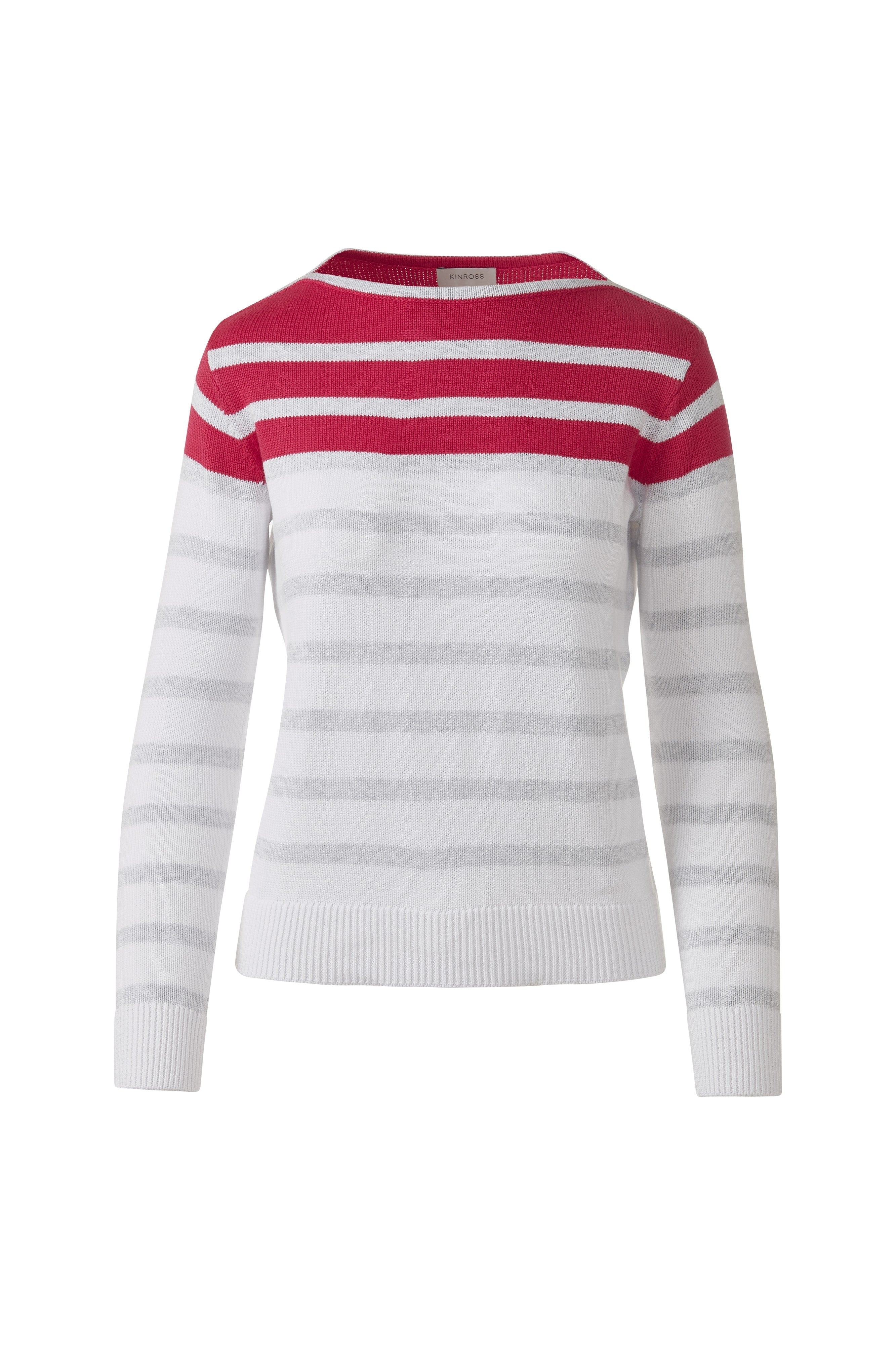 STRIPED BOATNECK-DAHLIA_MULTI-XS-Kinross Cashmere-Levy's Clothier