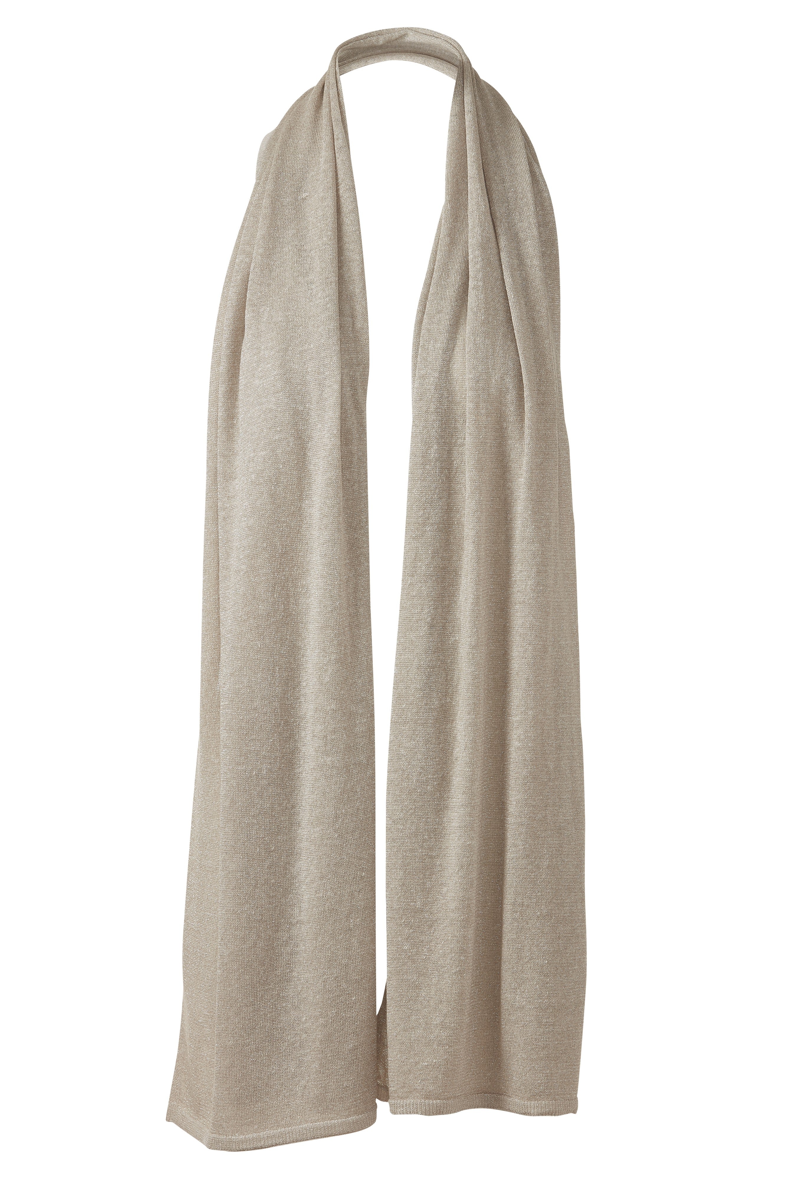 LINEN LUREX WRAP-PEBBLE-OS-Kinross Cashmere-Levy's Clothier