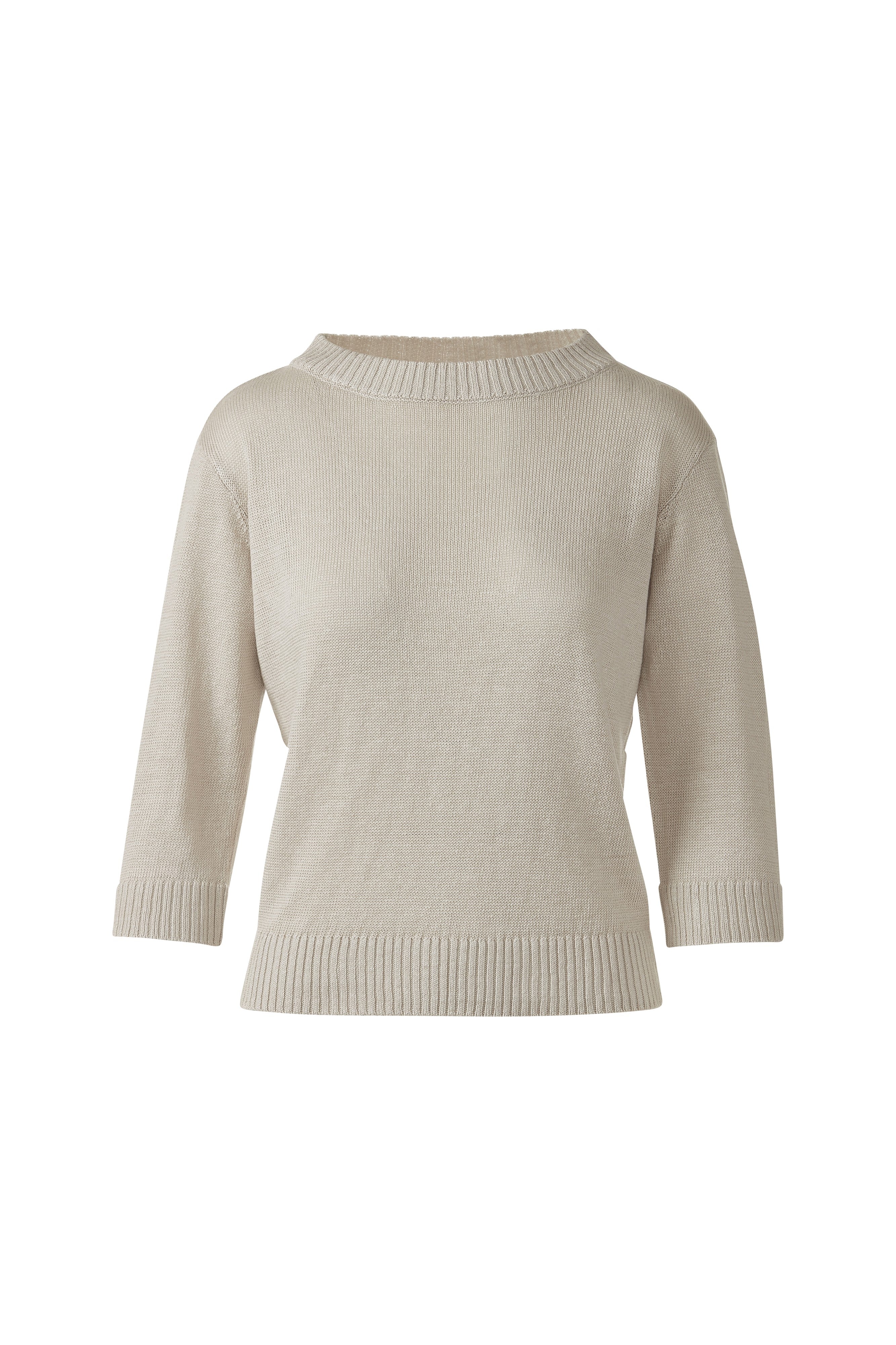 ELBOW SLEEVE PULLOVER-PEBBLE-XS-Kinross Cashmere-Levy's Clothier