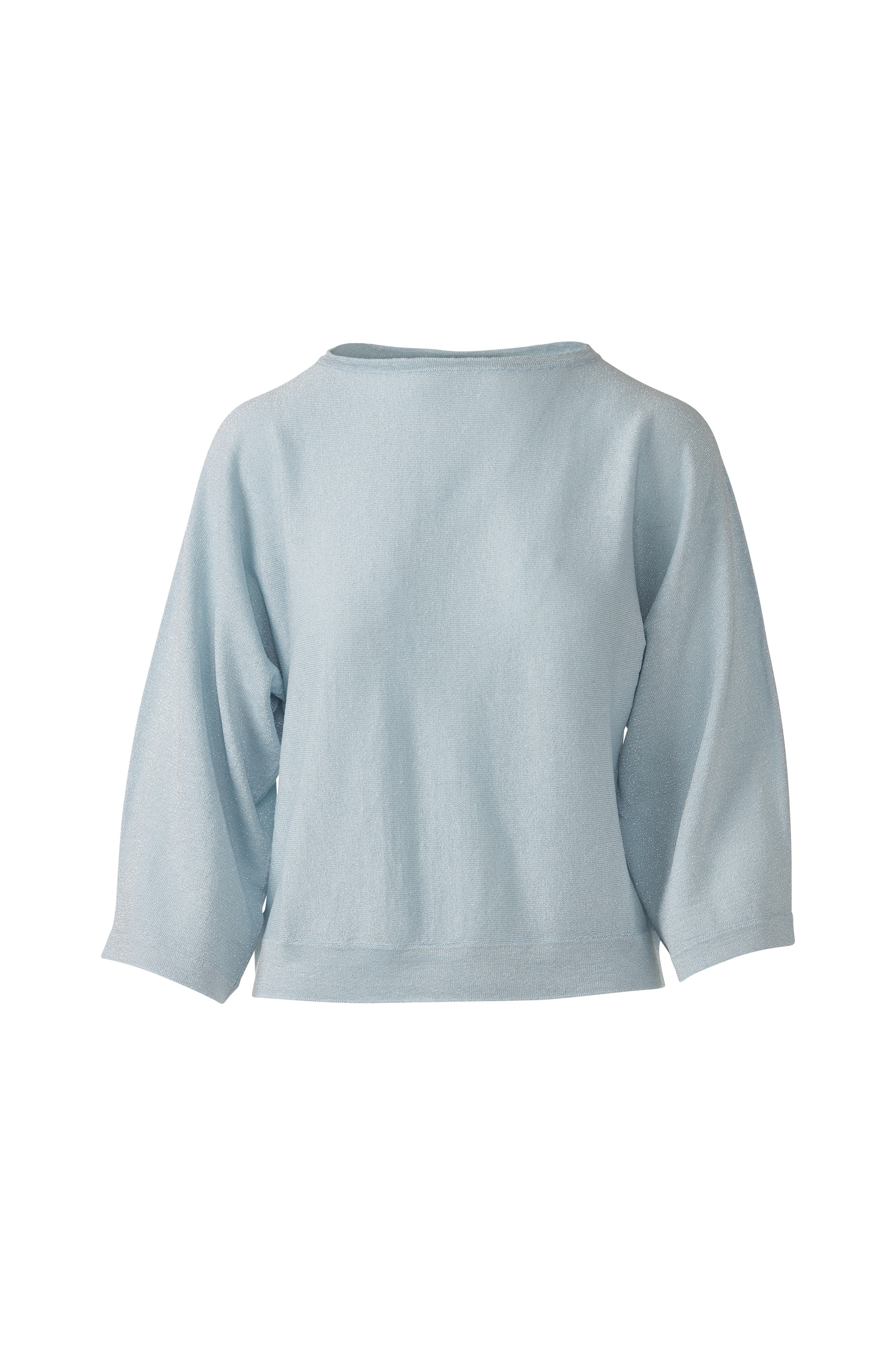 LUREX DOLMAN PULLOVER-CRYSTAL-XS-Kinross Cashmere-Levy's Clothier