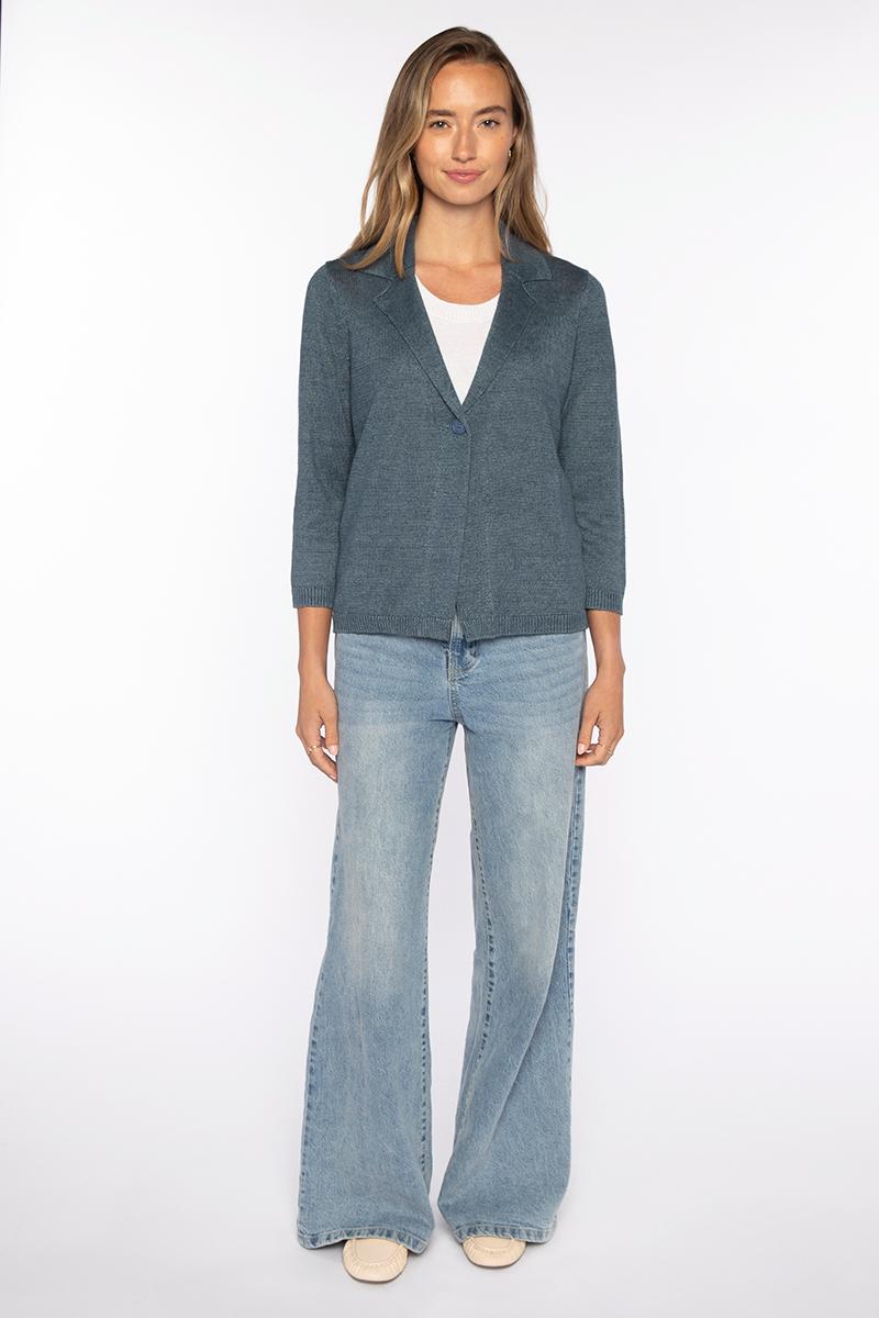 EASY NOTCH COLLAR CARDIGAN-BERRY-XS-Kinross Cashmere-Levy's Clothier