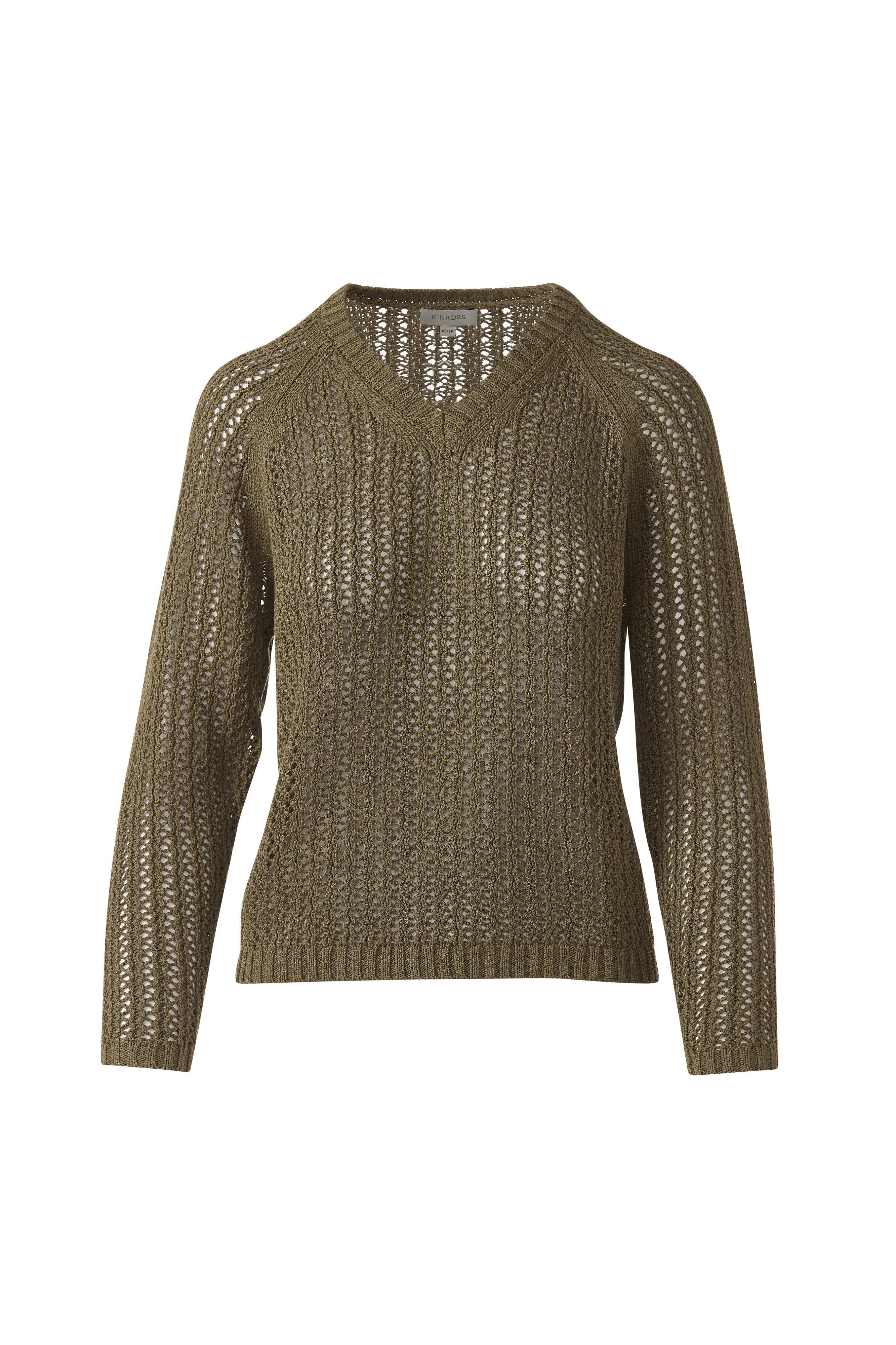 OPENWORK RAGLAN VEE-MEADOW-XS-Kinross Cashmere-Levy's Clothier