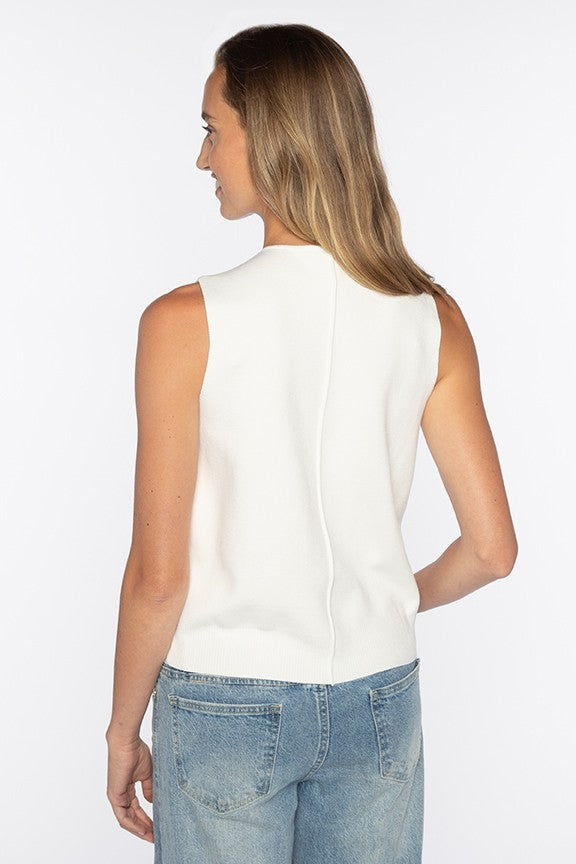 DOUBLE BREASTED VEST CARDIGAN-BLACK-XS-Kinross Cashmere-Levy's Clothier