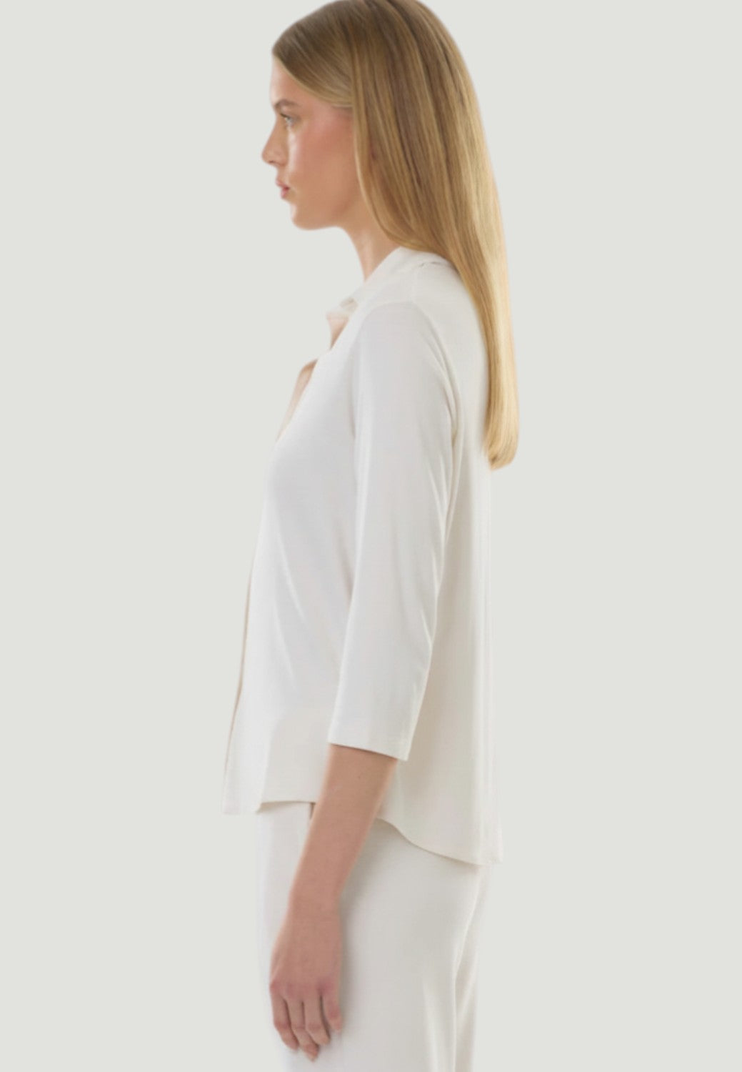 Soft Touch 3/4 Sleeve Semi Relaxed Shirt-XS-MARINE-MAJESTIC TEES-Levy's Clothier