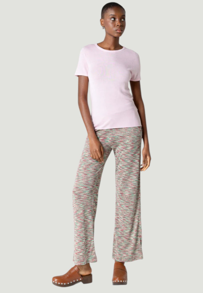 Cashmere Short Sleeve Crewneck T-Shirt - Blossom-XS-BLOSSOM-MAJESTIC TEES-Levy's Clothier