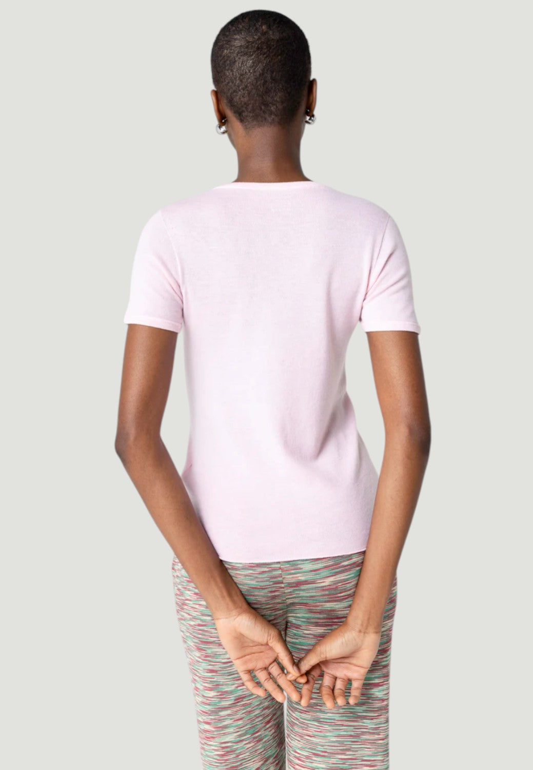 Cashmere Short Sleeve Crewneck T-Shirt - Blossom-XS-BLOSSOM-MAJESTIC TEES-Levy's Clothier