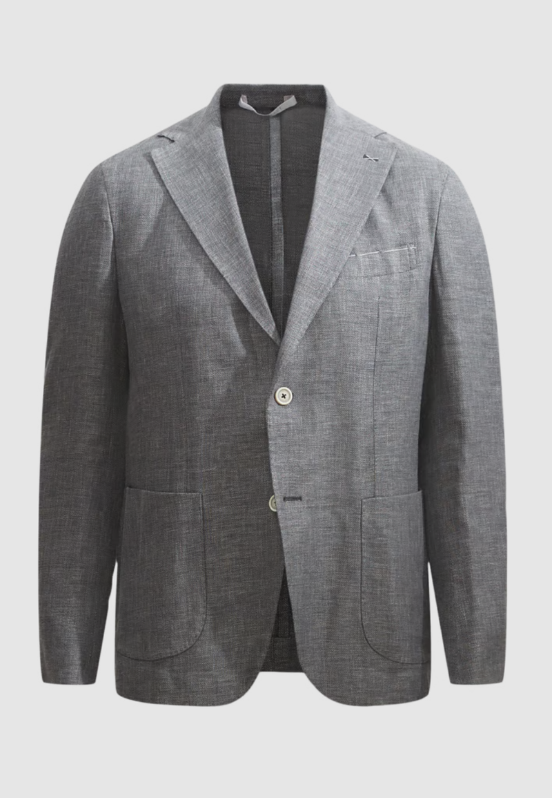 2 Button Blazer - Mid Grey-50-MID GREY-ELEVENTY-Levy's Clothier