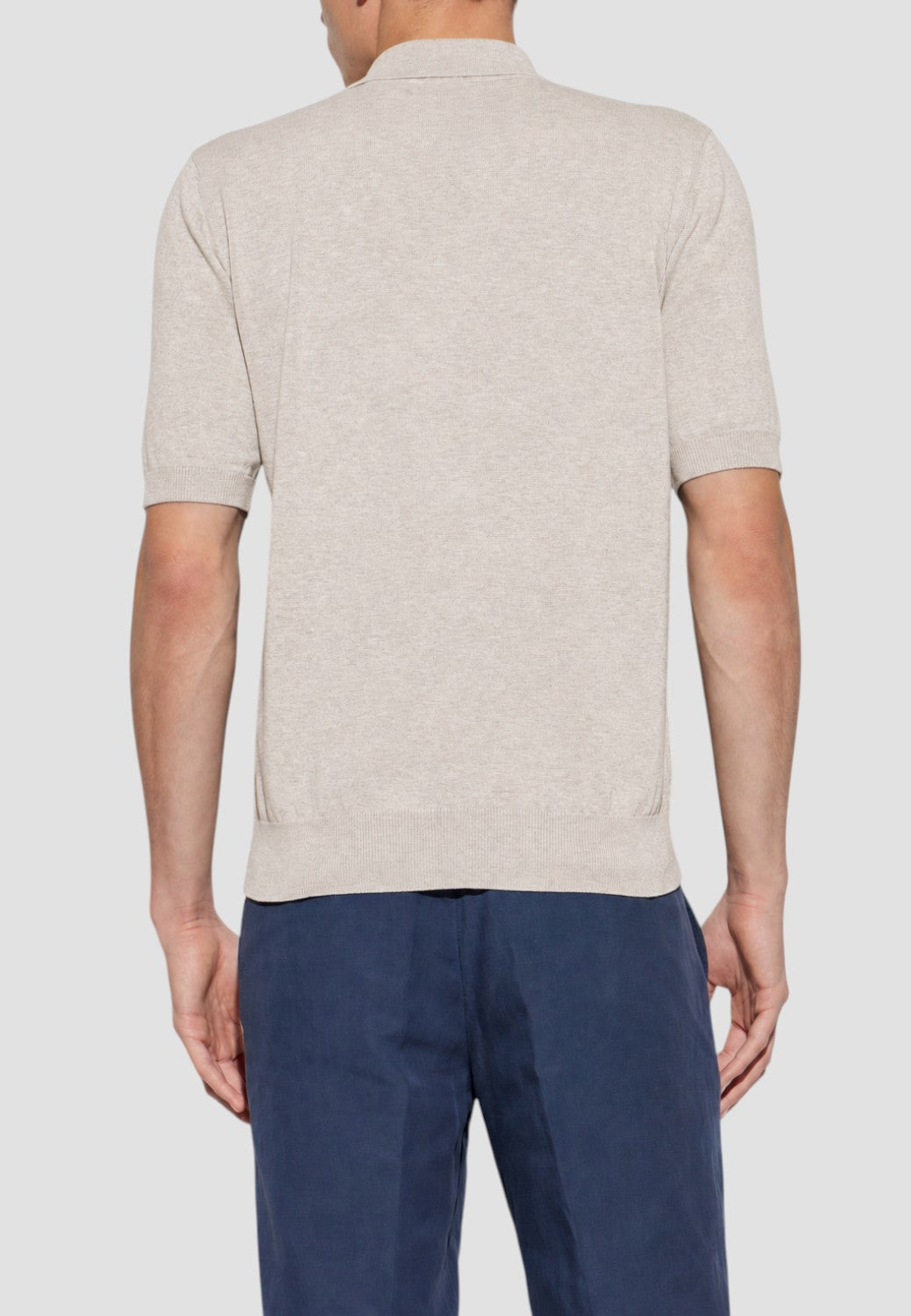 Short Sleeve Polo Knit Shirt-M-SAND-ELEVENTY-Levy's Clothier